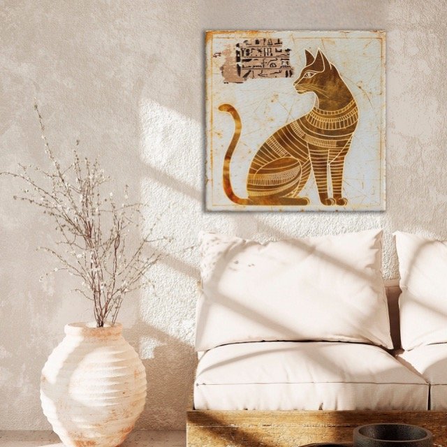 Egyptian Cat Canvas