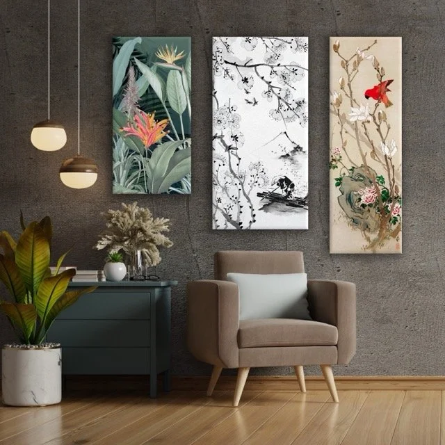 Cherry Blossum Bird Canvas 30x90 cm / 12x36″