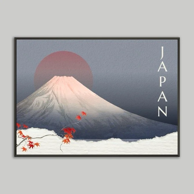 Japan's Fuji Metal Framed Poster
