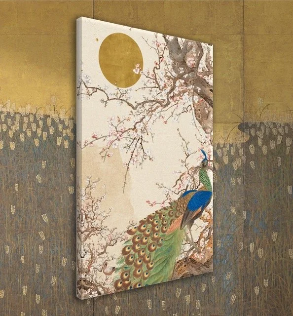 Cherry Peacock Wall Canvas.jpeg