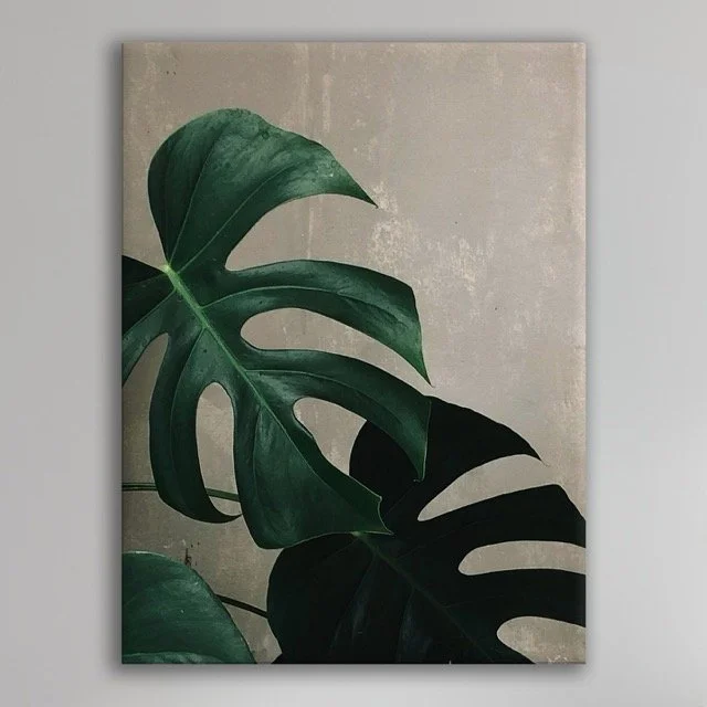 Folliage Leaf Canvas Wall Plain .jpeg