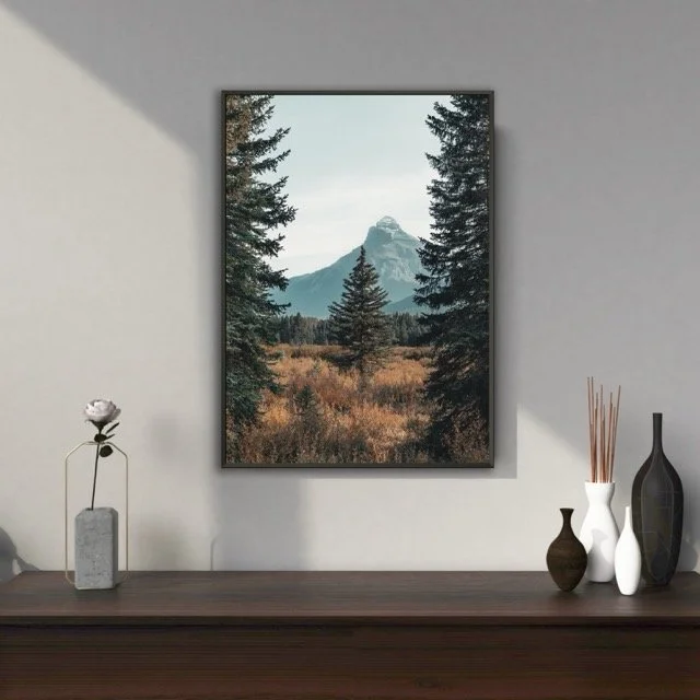 Mountain View Metal Framed Poster