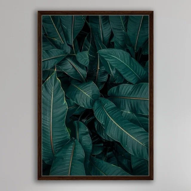 Lush Folliage Brown Framed Wall .jpeg