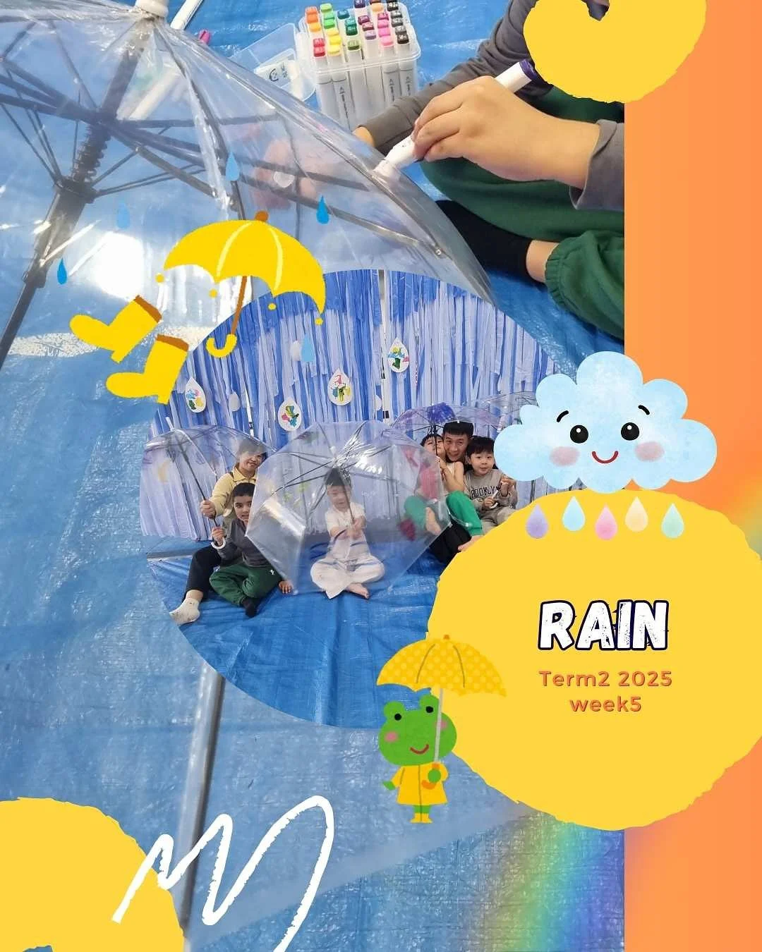 ☔ Rainy Day Art Play!
We made our own umbrellas and played with colours using droppers and straws &mdash; blow, drip, swirl!
Through it all, little hands explored creativity, control, and so much joy 💛

🌟 What Children Gain from This Activity

💭Bo