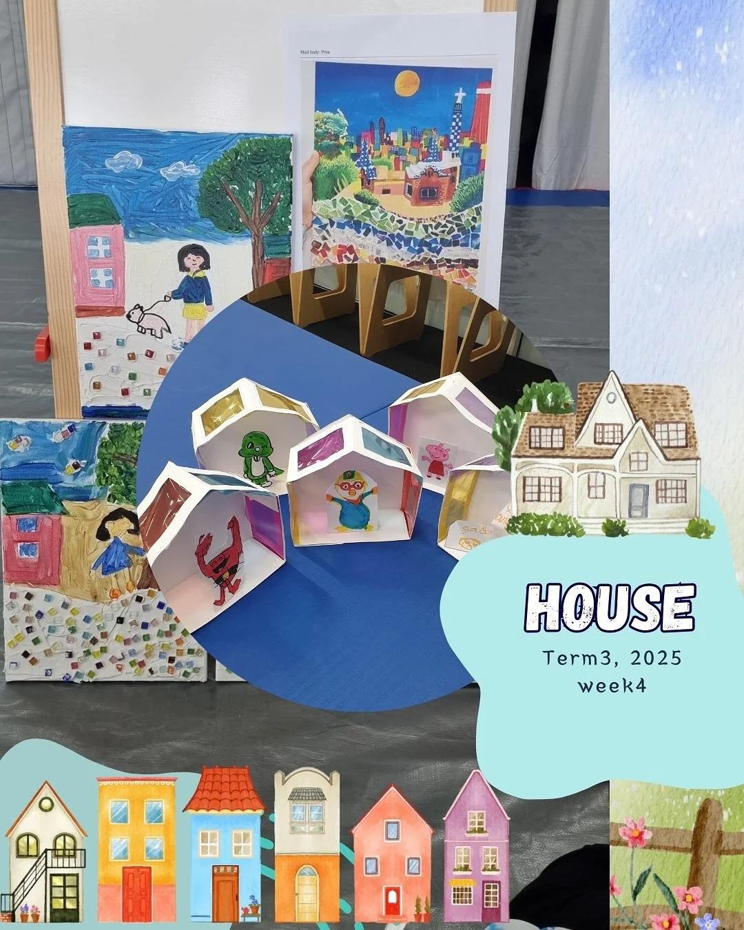 🏡 Home, Sweet Home🧡

Kids explored the idea of &ldquo;house&rdquo; through paint and paper, creating houses full of colour, characters, and stories. Each artwork became their own special place. 🎨✨

🌟 How it Helps
	&bull;	🌈 Creativity &ndash; tur