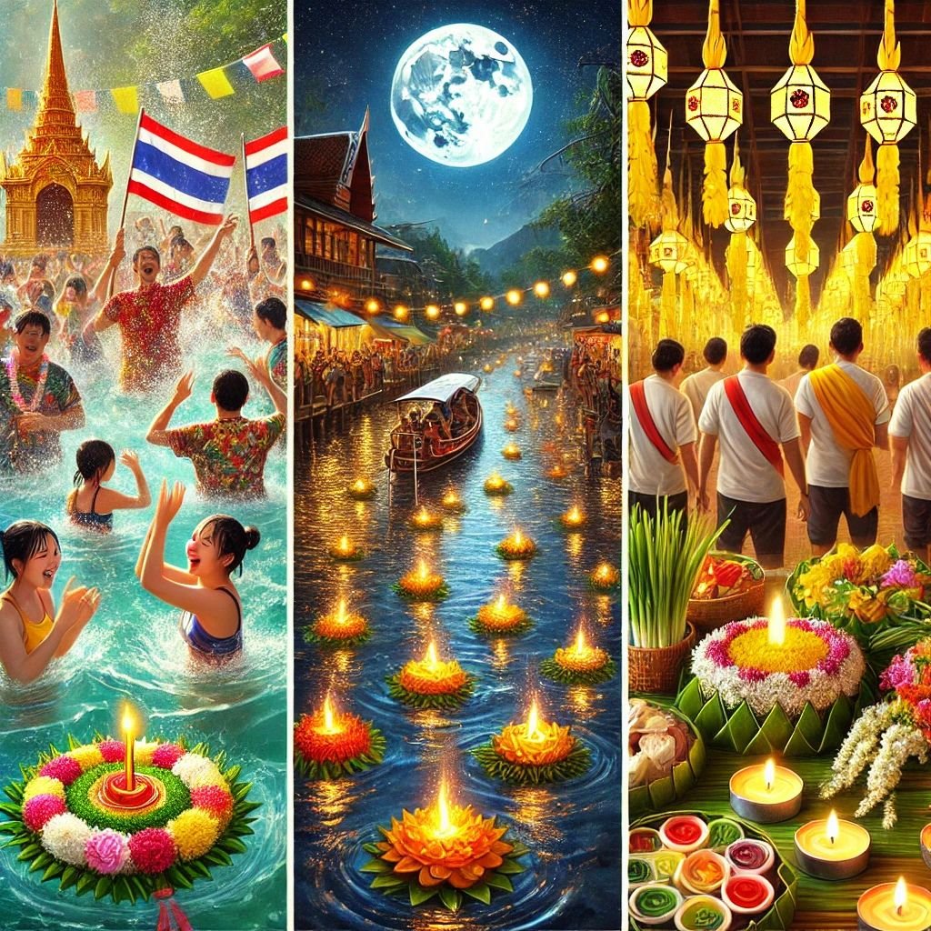 Unveiling the Spirit of Thai Festivals: Songkran, Loy Krathong, and the Vegetarian Festival