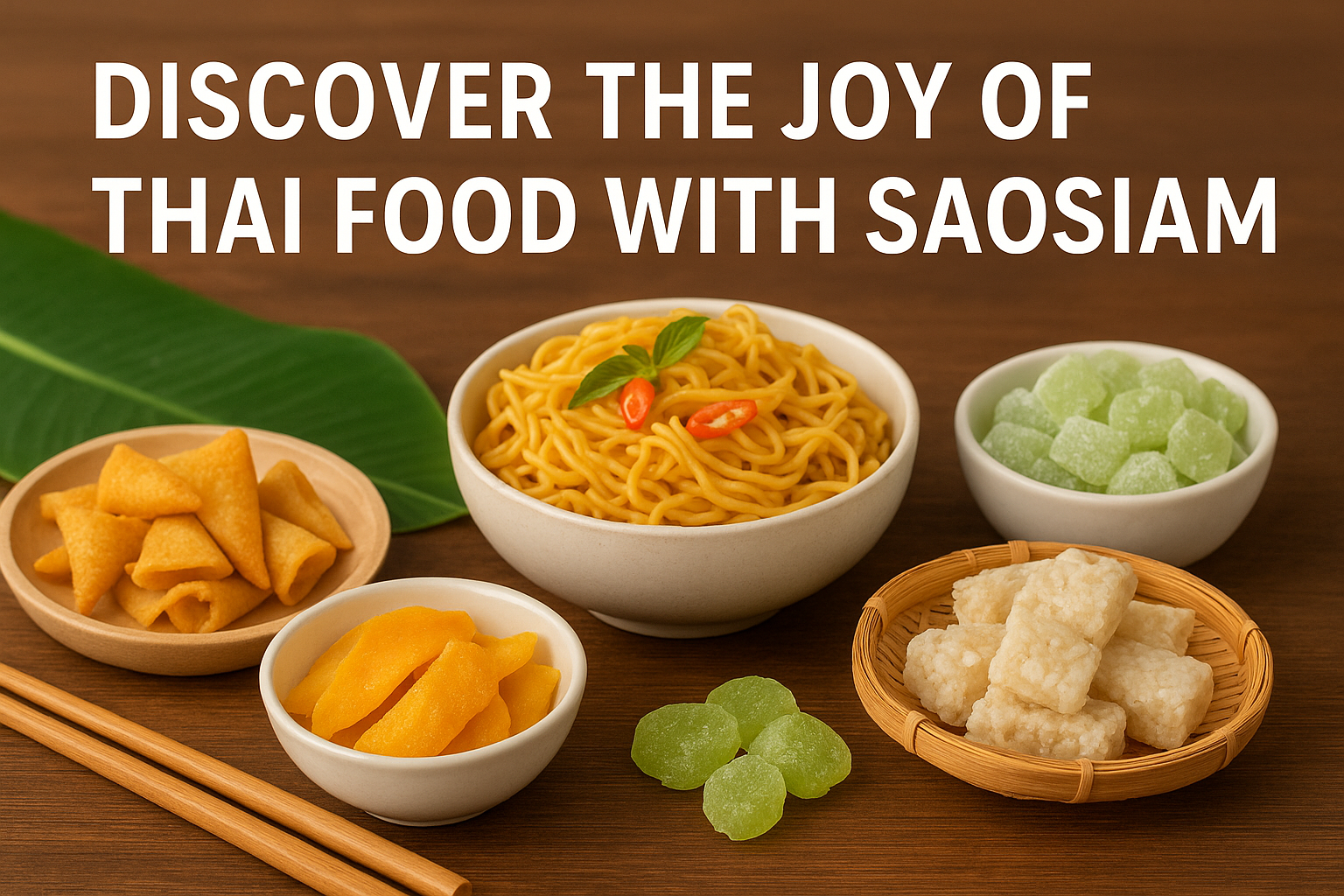 Discover the Joy of Thai Food with Saosiam 🌿🍜🍬