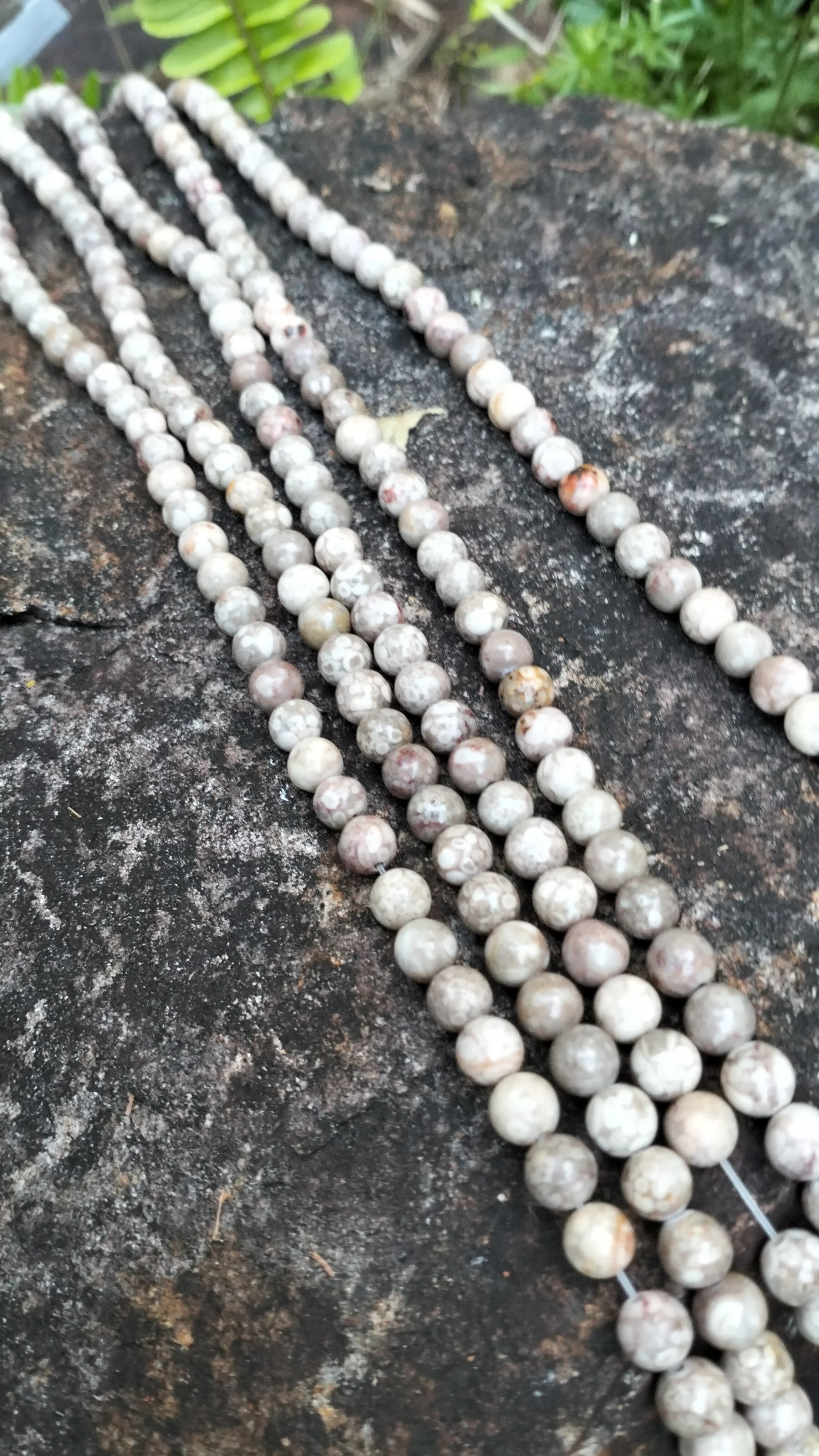 6mm Natural Maifan Stone Beads, round and polished
