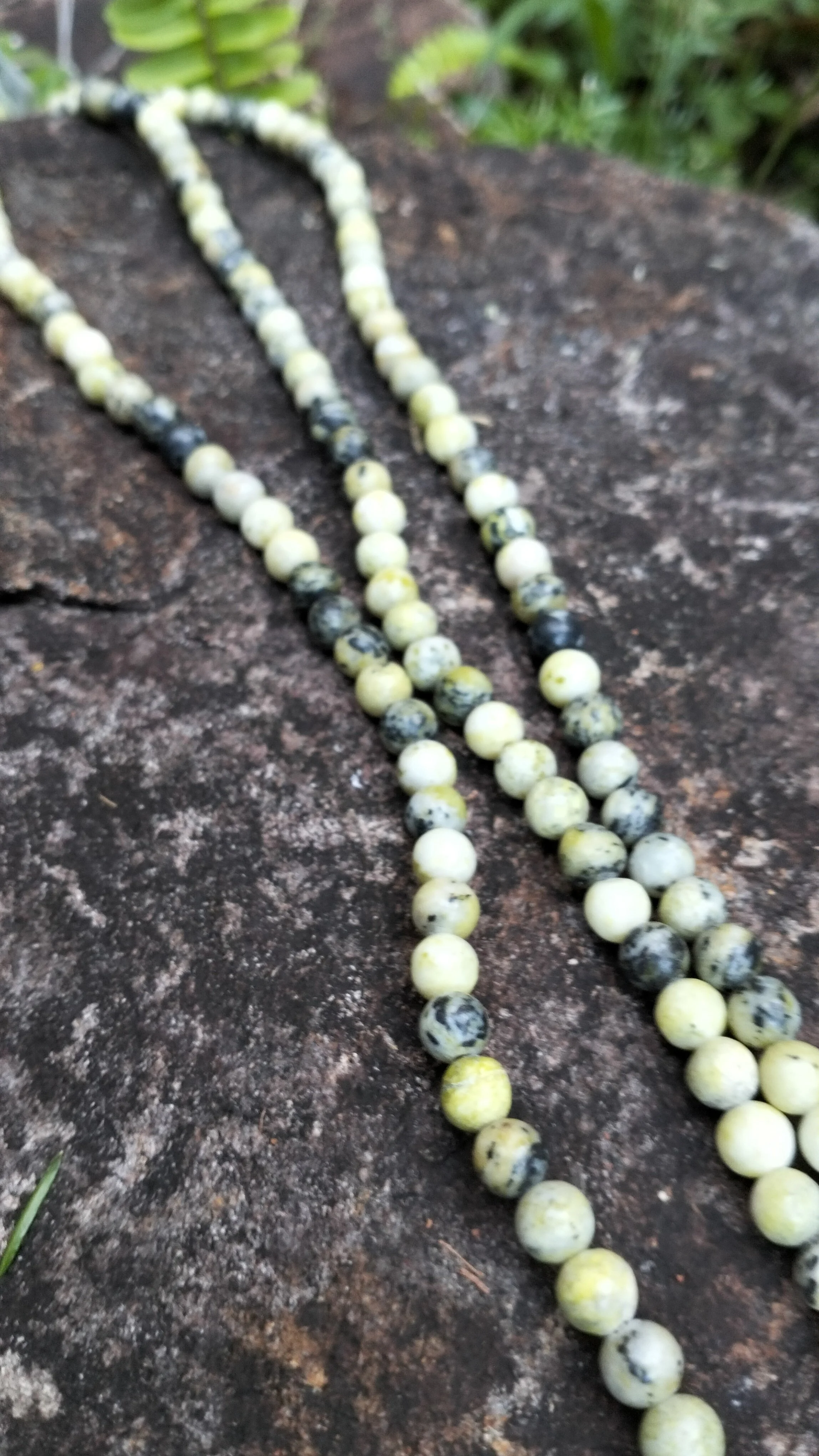 6mm Yellow Turquoise Gemstone Bead Strand