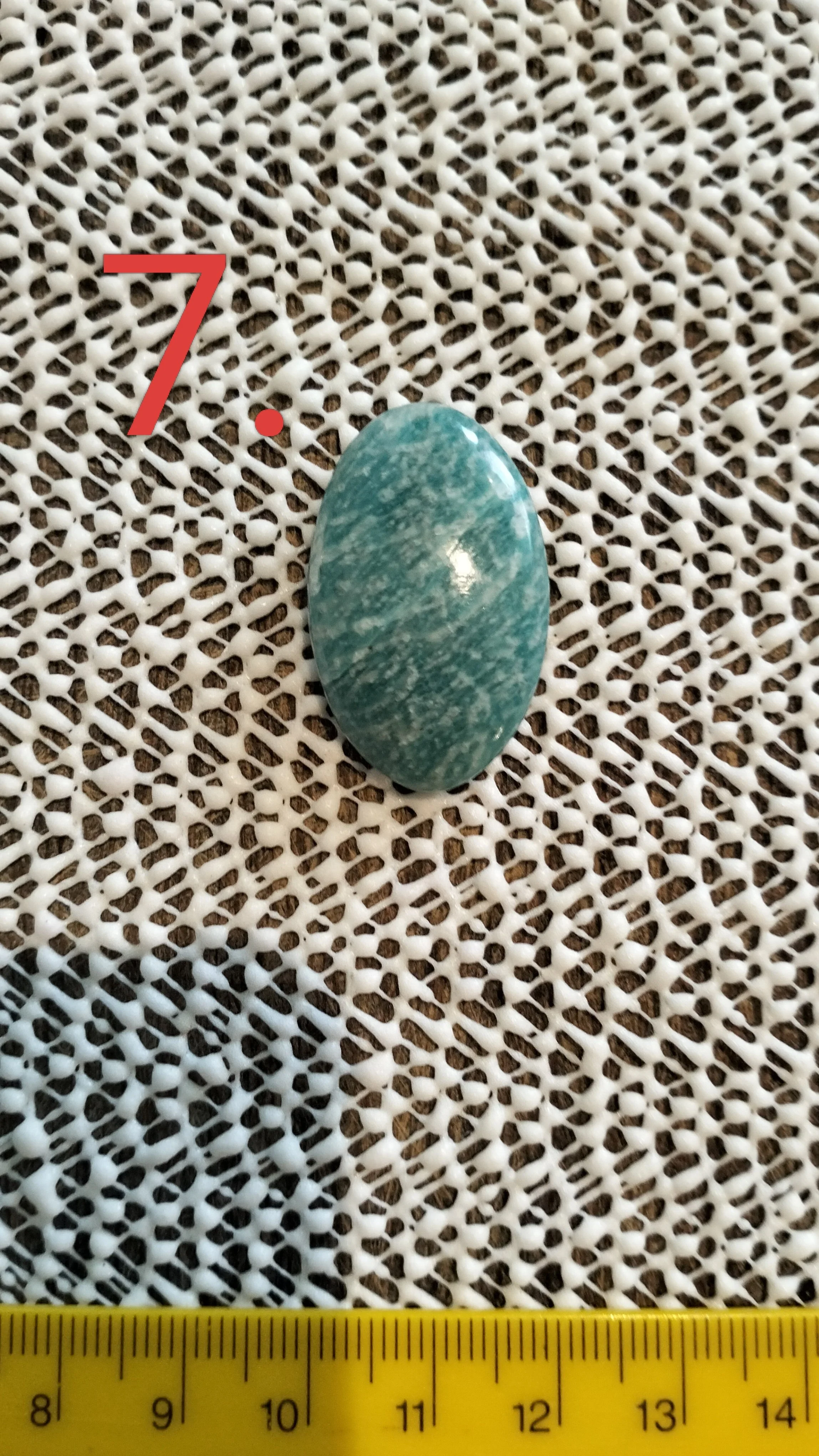 Blue Amazonite Cabochons for Jewellery Making, Assorted