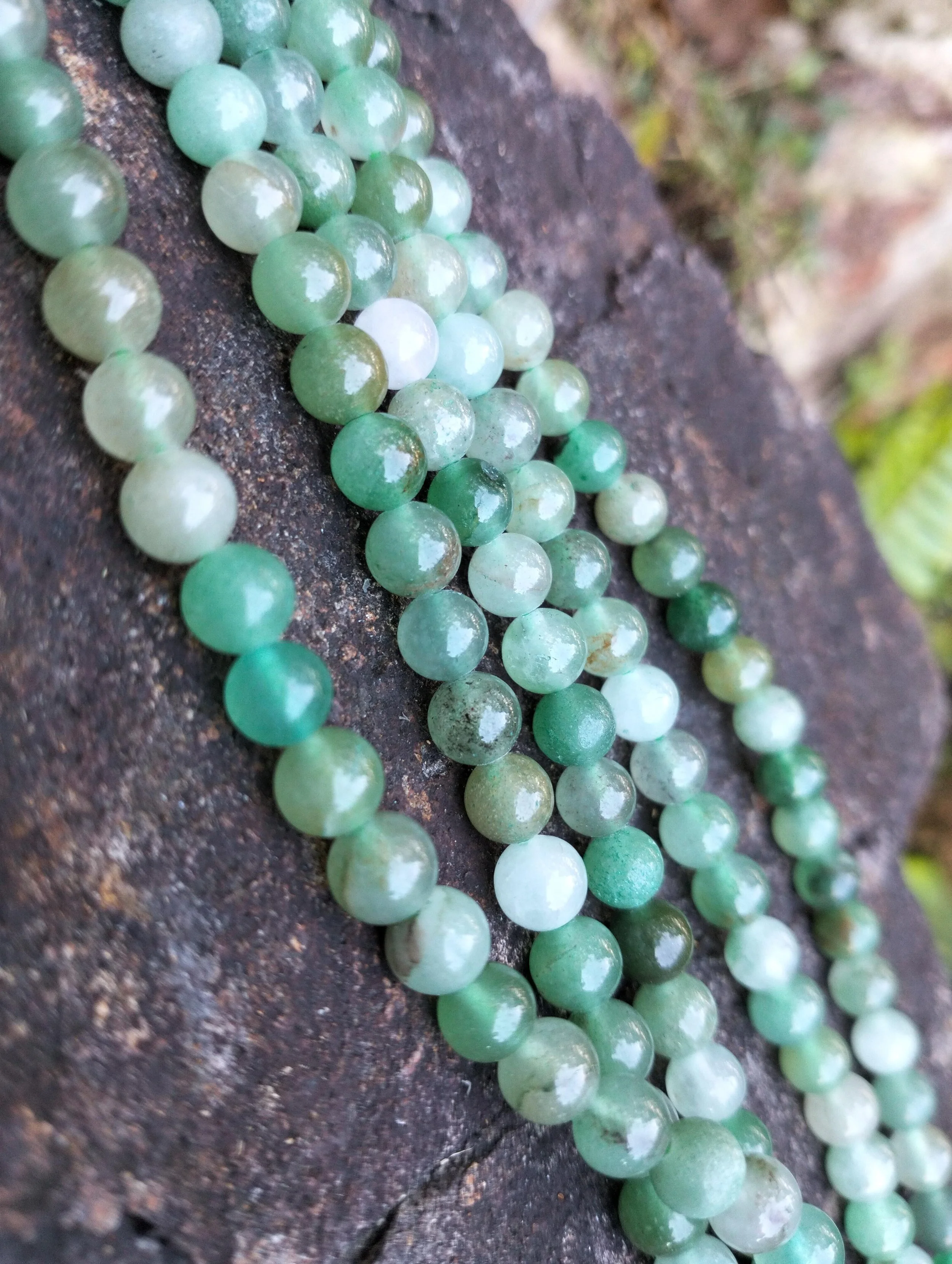 6mm Green Aventurine Bead Strand, Round & Polished