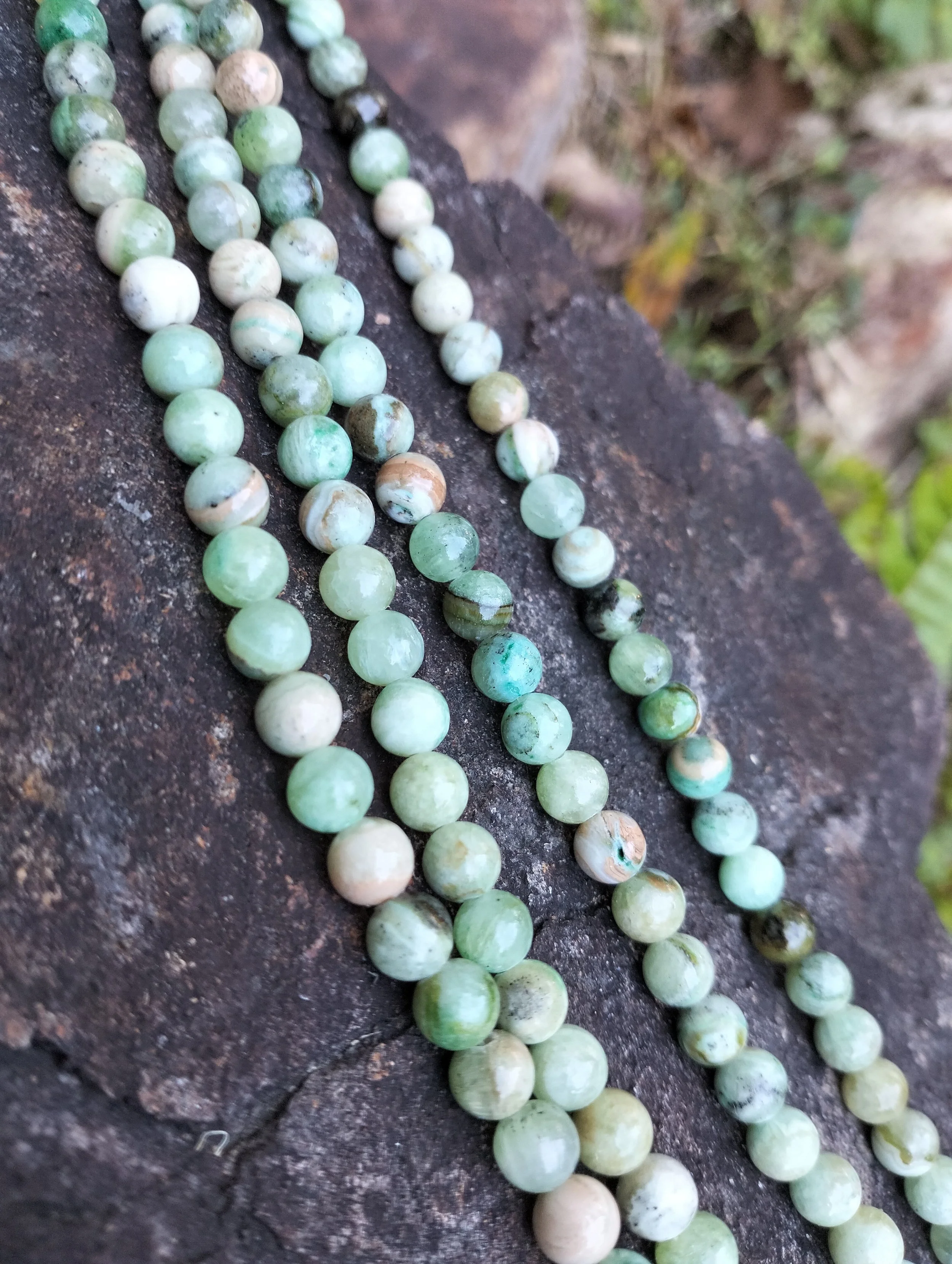 6mm Chrysoprase Gemstone Beads