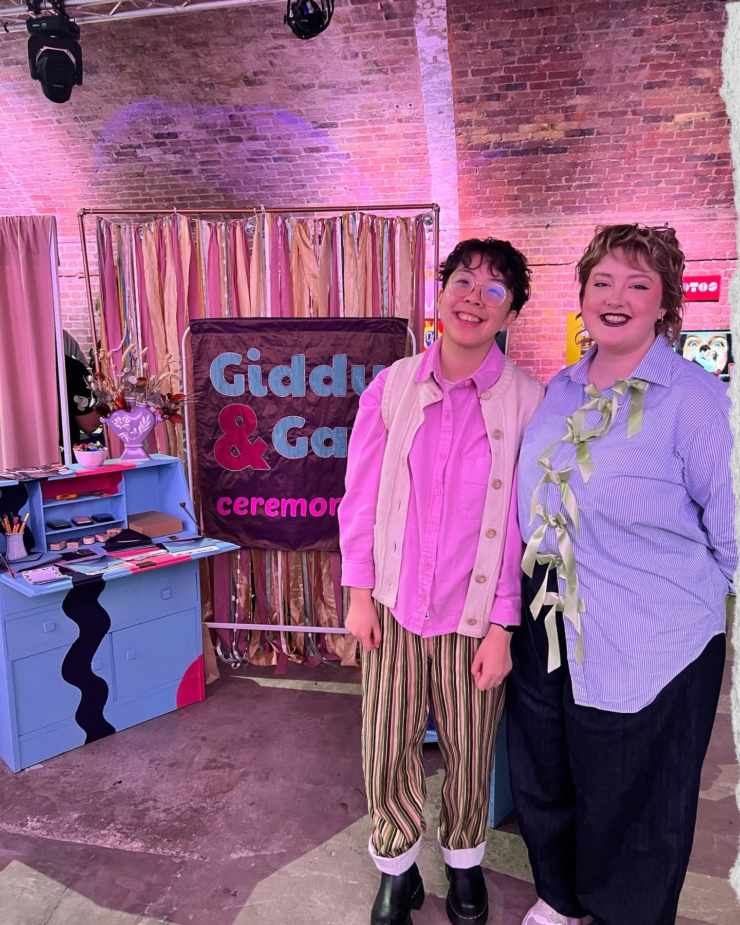 What would Giddy &amp; Gay be without my wife Olivia?

🎨 She hand painted all the furniture for my wedding fair stand AND made the Giddy &amp; Gay banner with love

🚗 She drives me everywhere (I&rsquo;m a total passenger prince)

👩&zwj;🍳 She cook