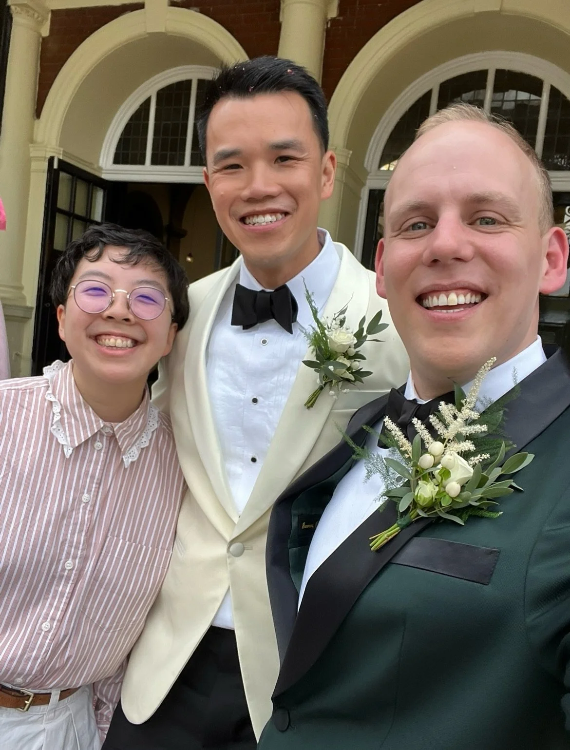 💘 Kevin &amp; James got married! 💘

Leading Kevin and James&rsquo; wedding ceremony felt like a dream come true. They got engaged in Hong Kong where I&rsquo;m from, and Kevin&rsquo;s family speaks Cantonese (my first language), so I wove bits of Ca