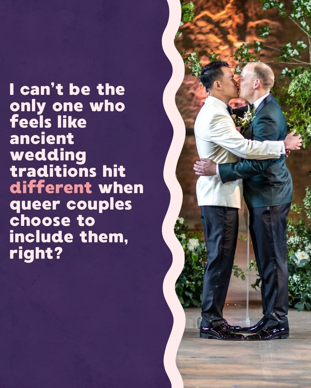 Some reflections on the last day of Pride Month 🏳️&zwj;🌈🏳️&zwj;⚧️

Watching Kevin + James (both he/him) end their wedding ceremony with the ancient ritual of 交杯酒 (cross-cupped wine) felt so quietly powerful

Just two people interlinking their arms