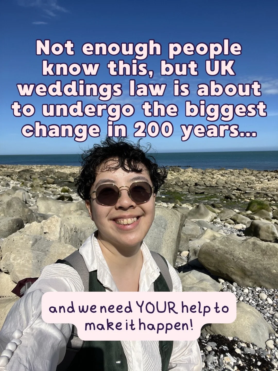 This is massive! The UK weddings law reform consultation is now OPEN for you to share your views!!

If you follow me, I know you care about making weddings more inclusive for everyone. THIS reform will change weddings for the better for so many reaso