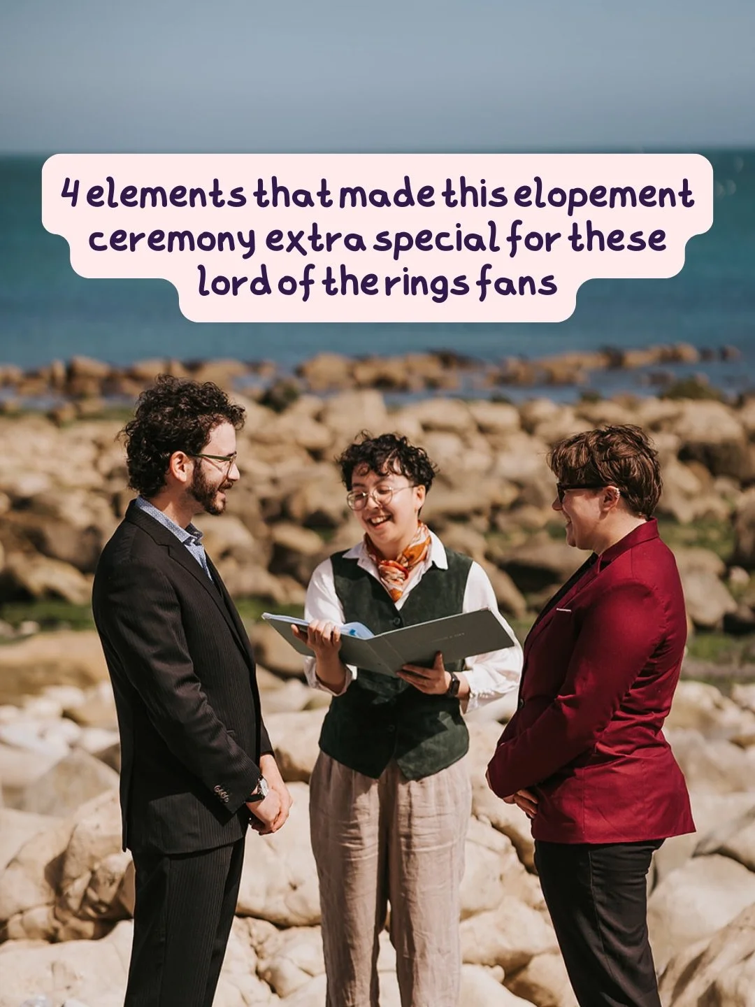 &ldquo;I would rather share one lifetime with you than face all the ages of this world alone.&rdquo;
&mdash; Arwen to Aragorn

Brigid and Isaac&rsquo;s beach elopement = the return of my hobbit-inspired outfit!

Brigid and Isaac aren&rsquo;t the firs