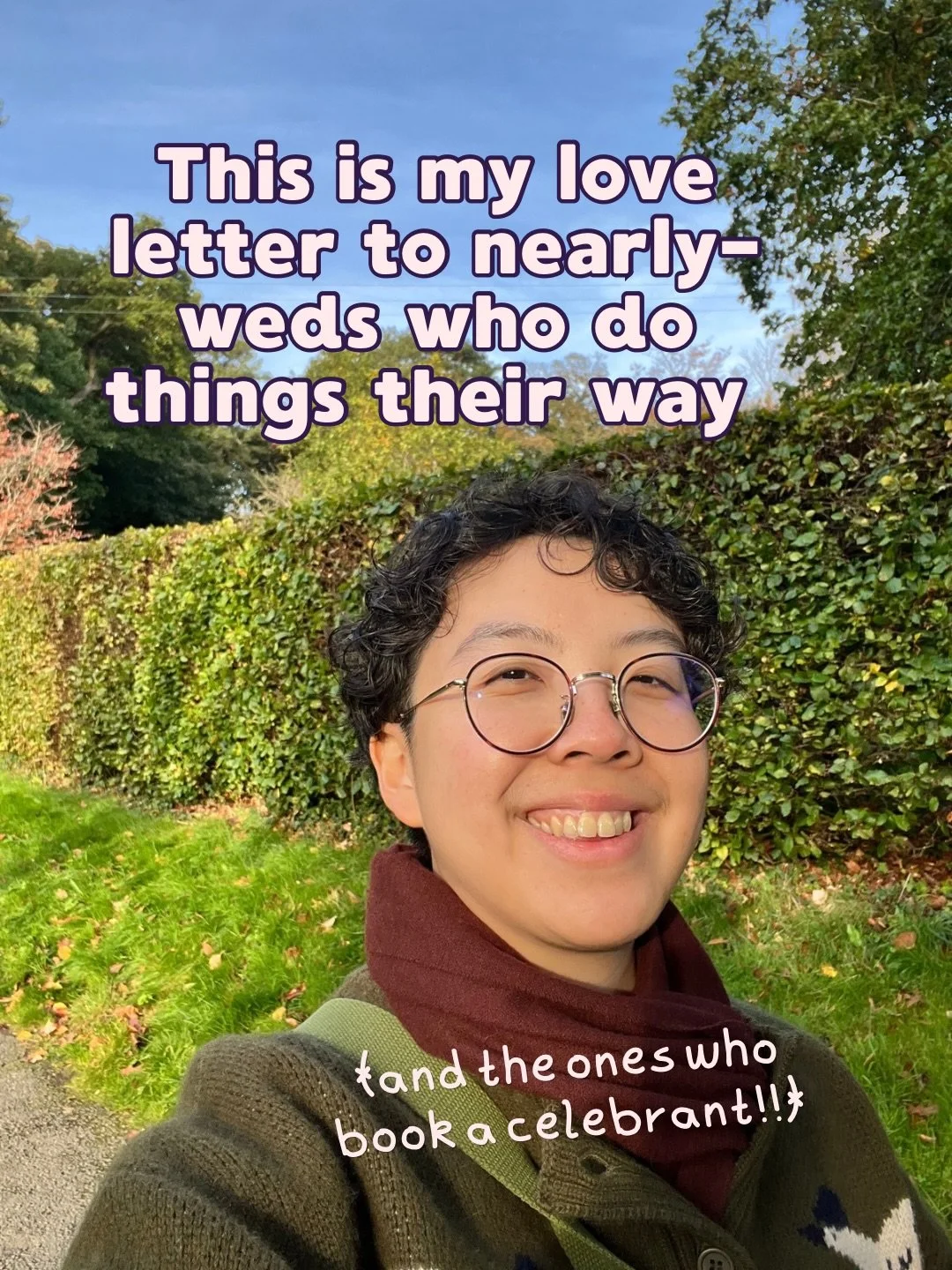 A love letter to nearly-weds who do things their way 💌

You&rsquo;re not selfish for having the wedding you want. It&rsquo;s literally your wedding. 

Maybe you&rsquo;re scared, nervous, second-guessing yourselves. But you&rsquo;re doing it anyway, 