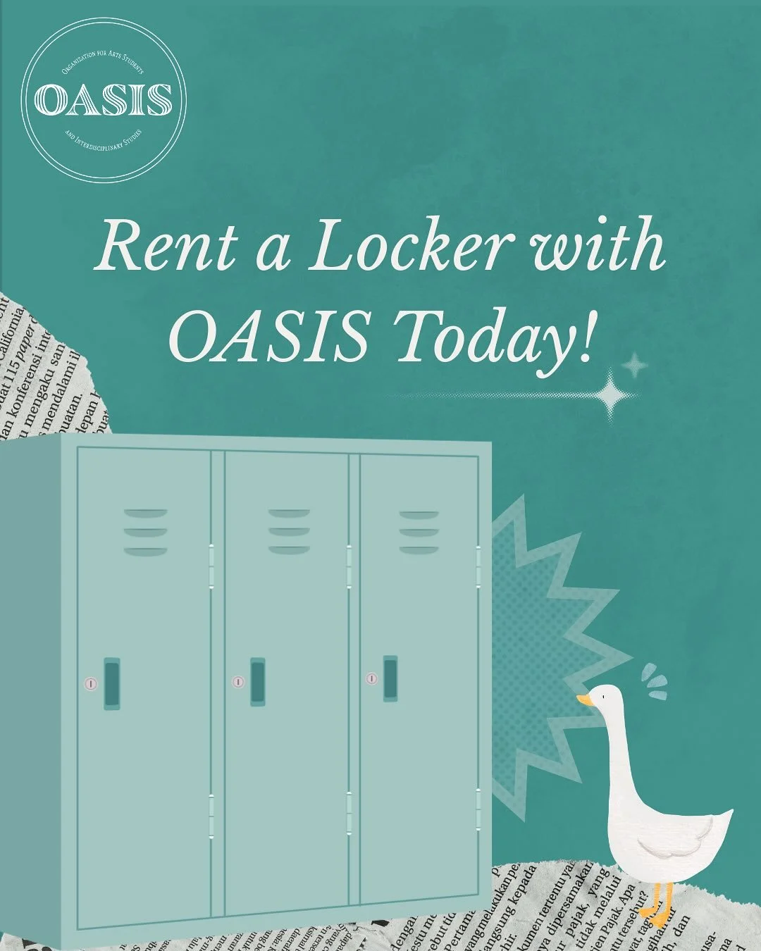 Hello everyone! Fun fact: We do Lockers!! Applications check out the link our locker for more information! :)