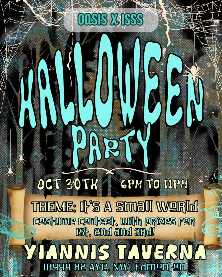 Come join us at Yiannis Taverna (10444 82 Ave. NW, Edmonton) for a fun night of dancing, music, trinket trading, and medieval like games! RSVP form is in our bio, along with our costume contest sign up! Keep in mind the event is 18+

🗓 Date: October