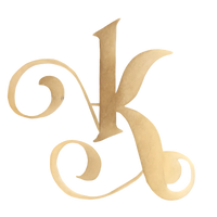 Gold-colored number one and two, with the number one layered over the number two.