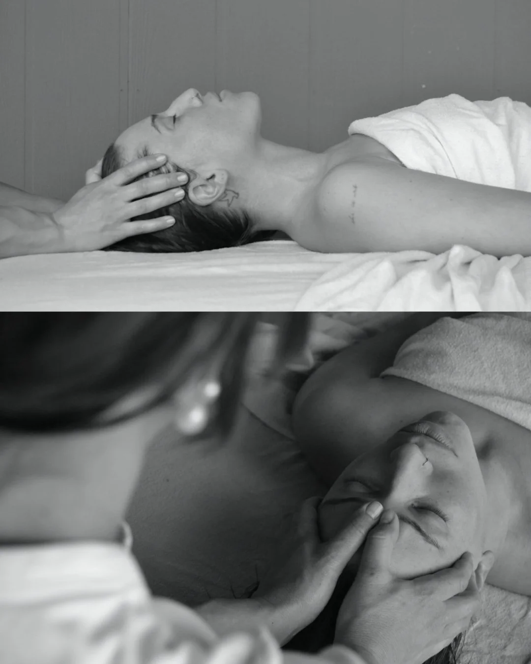 Violette selected the timeless black-and-white visual direction.