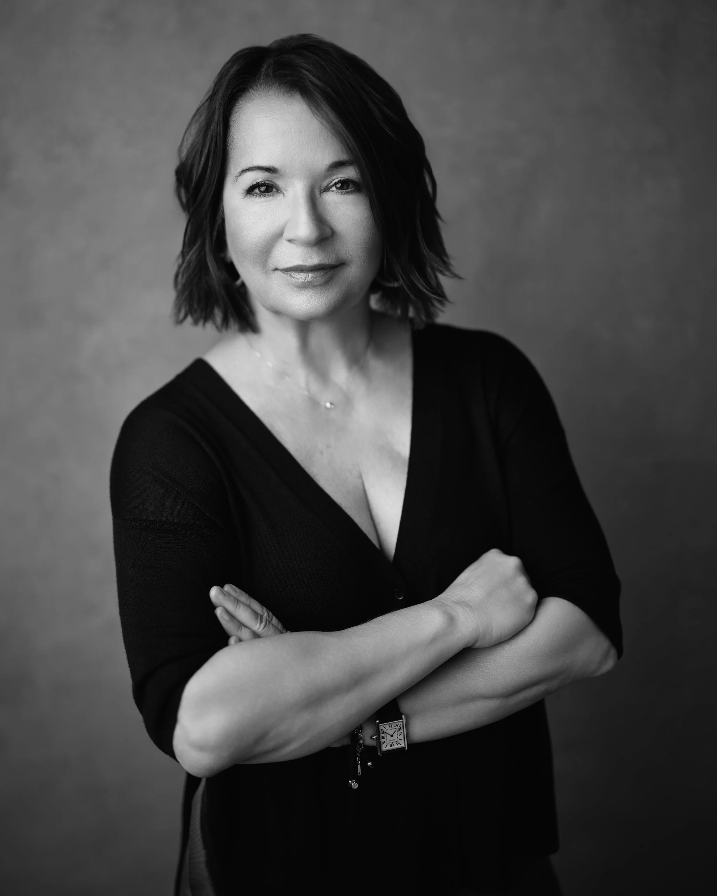 S72 Client Hair Care Founder Maria Laguardia photographed in S72's San Francisco headshot studio