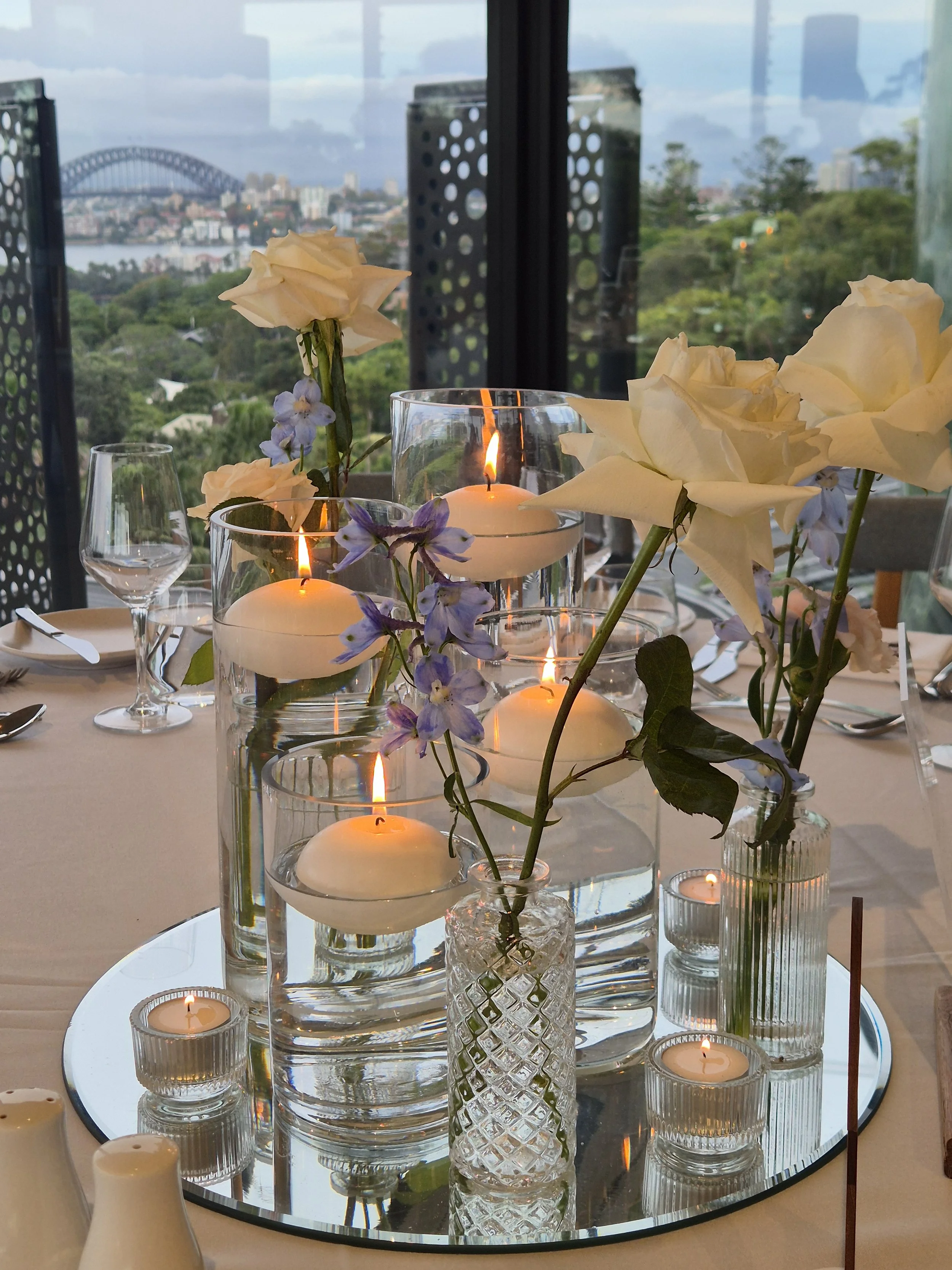 Events at Taronga table centrepiece by Love Story Blooms
