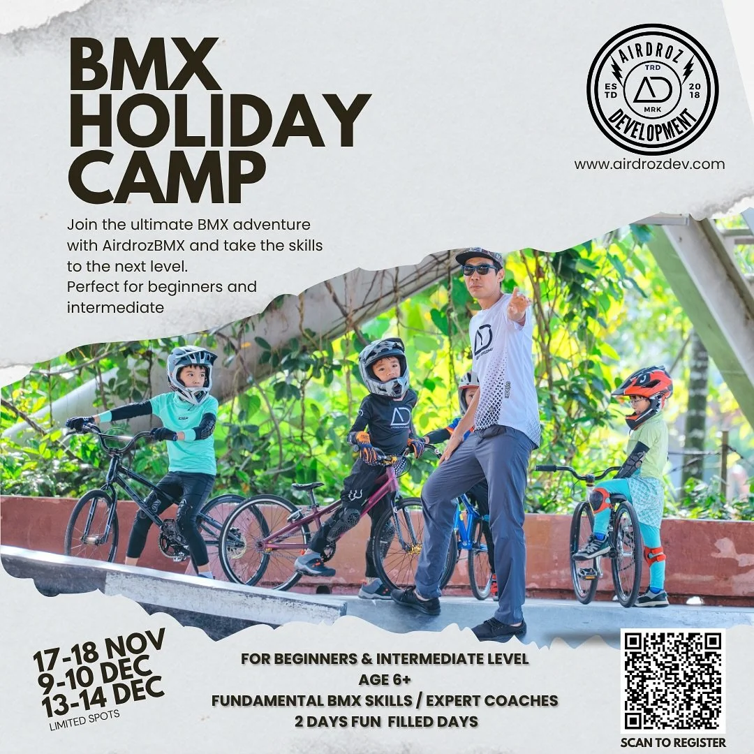 Join us for an epic BMX holiday camp at East Coast Skatepark and Lakeside Skatepark! 🚴&zwj;♂️✨ 

We have various dates available with limited slots, so don&rsquo;t miss out! Learn essential BMX skills, master jumping, and enjoy loads of fun activiti