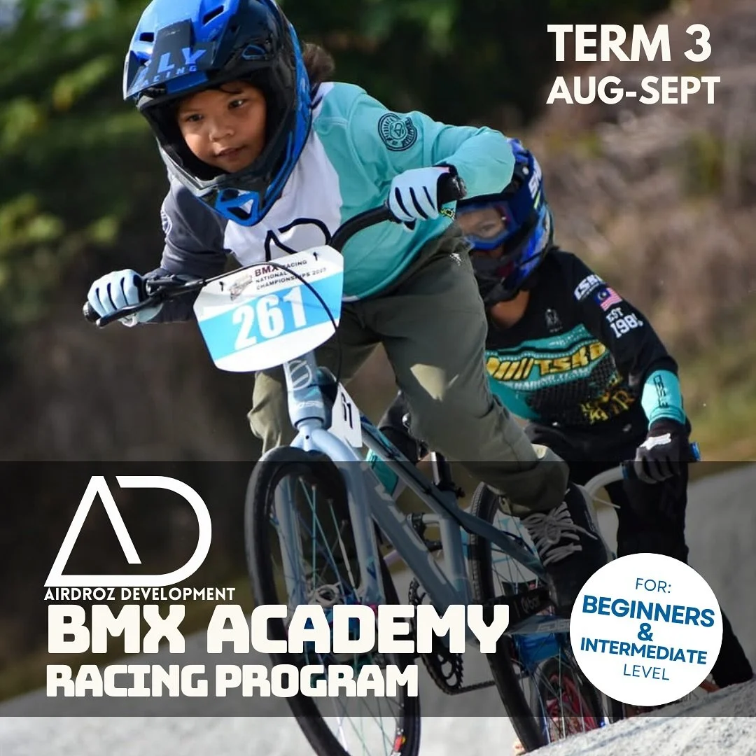 ⸻

🔥 TERM 3 IS HERE! 🔥
Get ready to jump, pump, and race with the most exciting BMX lessons in Singapore! 🚴💨 Whether you&rsquo;re mastering corners or flying over rhythm sections, AirDroz Development is the place to be! 💥

📍 Location: East Coas