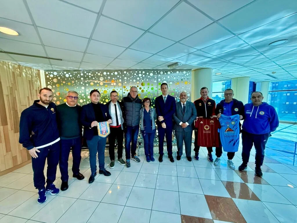 Il futsal vince la finale della solidarietà: Divisione e società in visita al reparto di oncoematologia pedriatrica del Policlinico di Catania