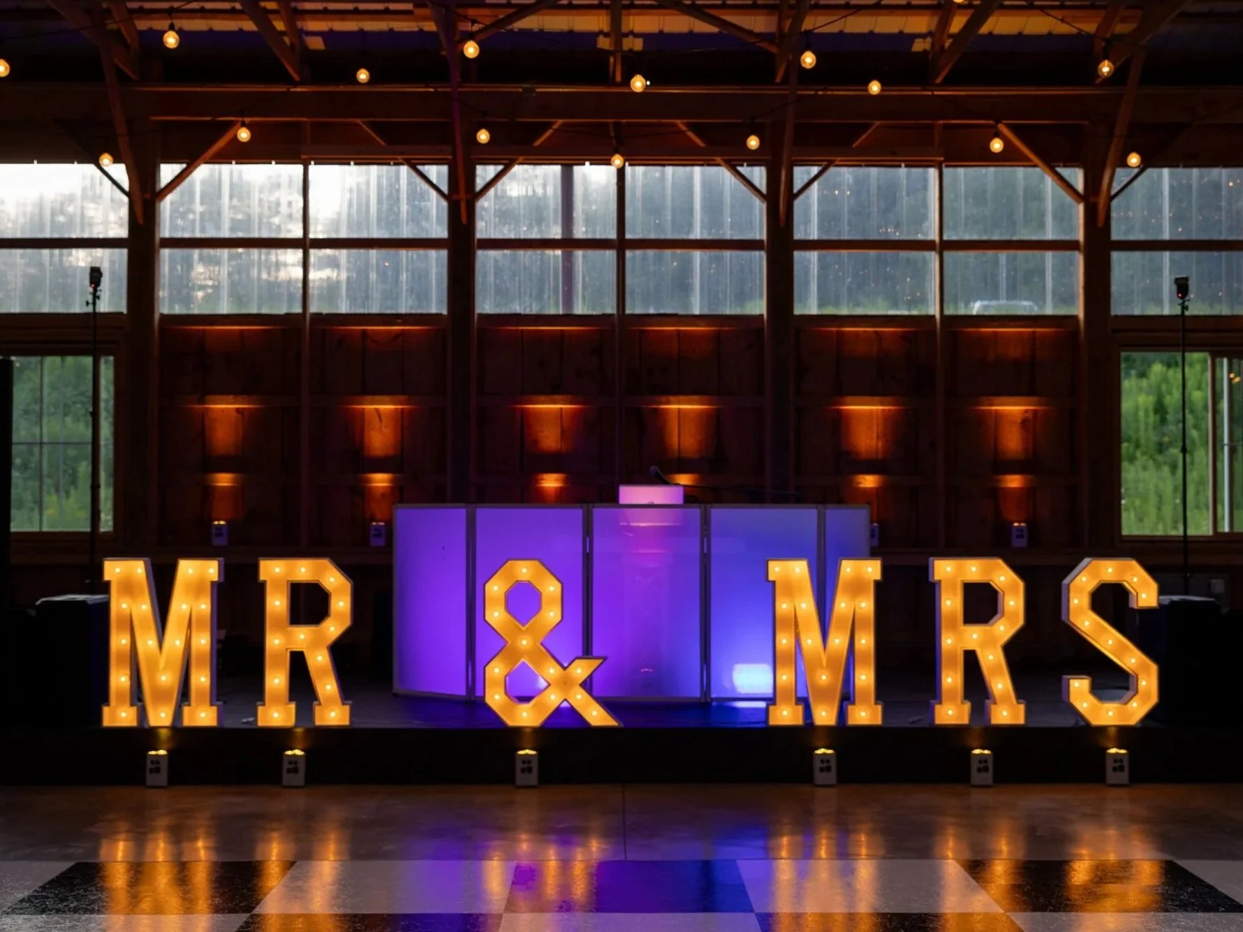 36in MR & MRS Marquee Letters