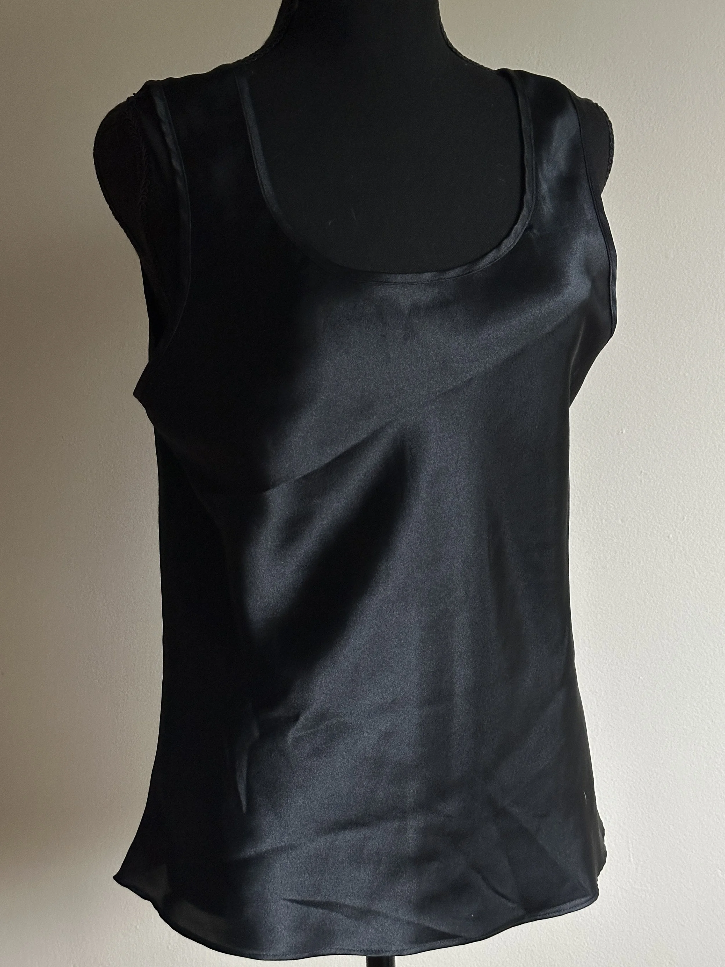 Black Satin Tank