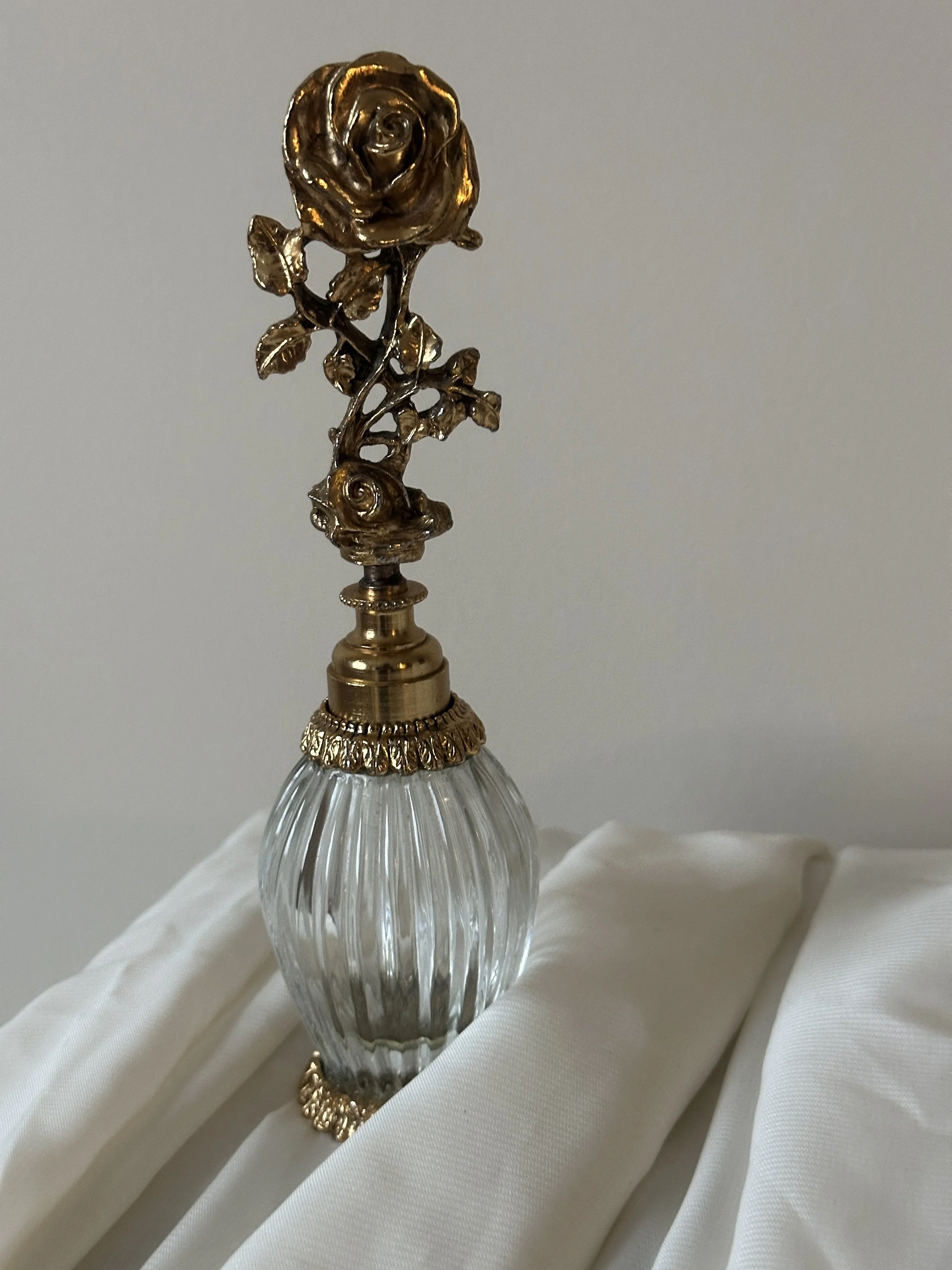 Vintage Rose Perfume Bottle