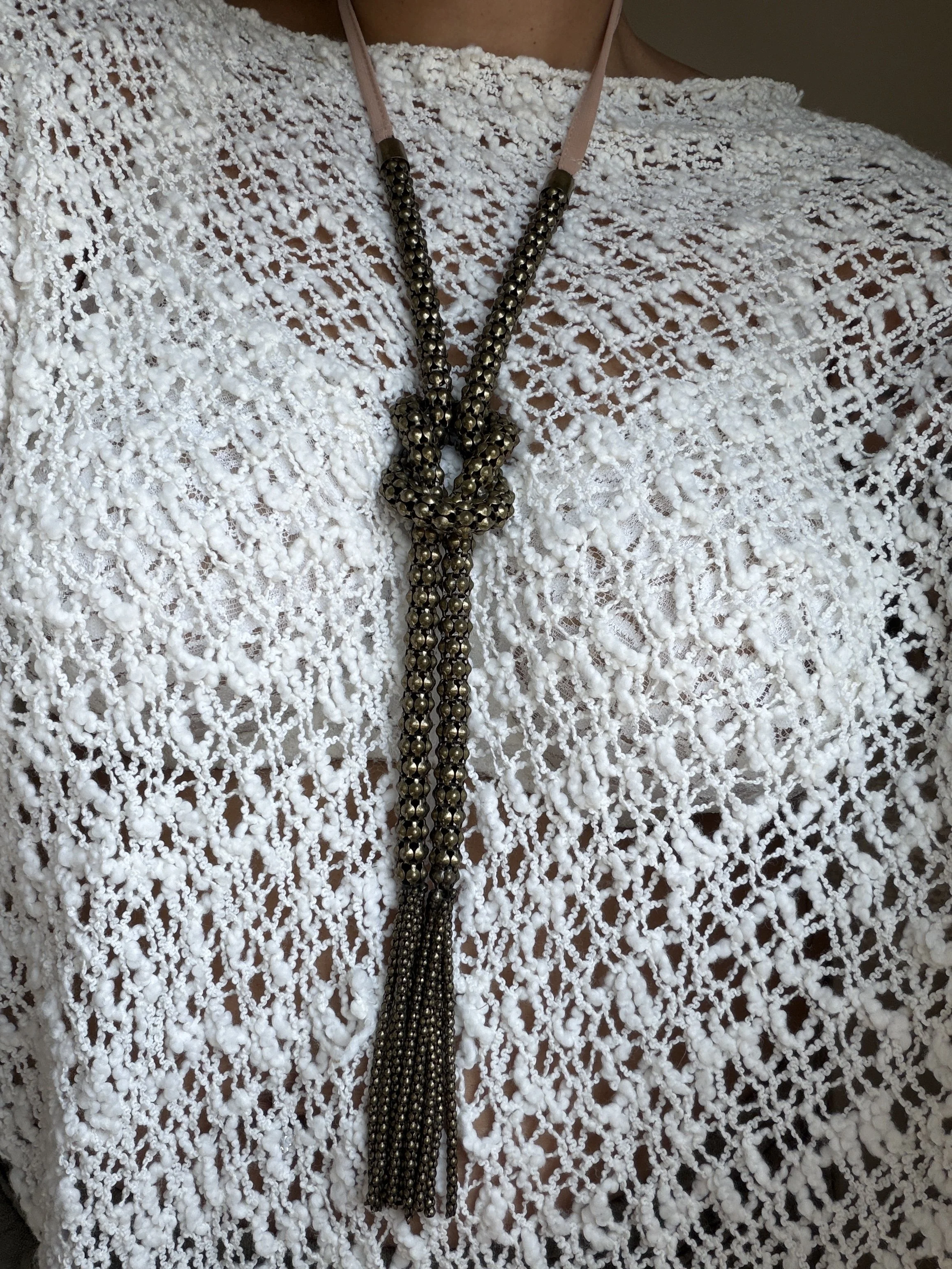 Knotted Tassel Necklace