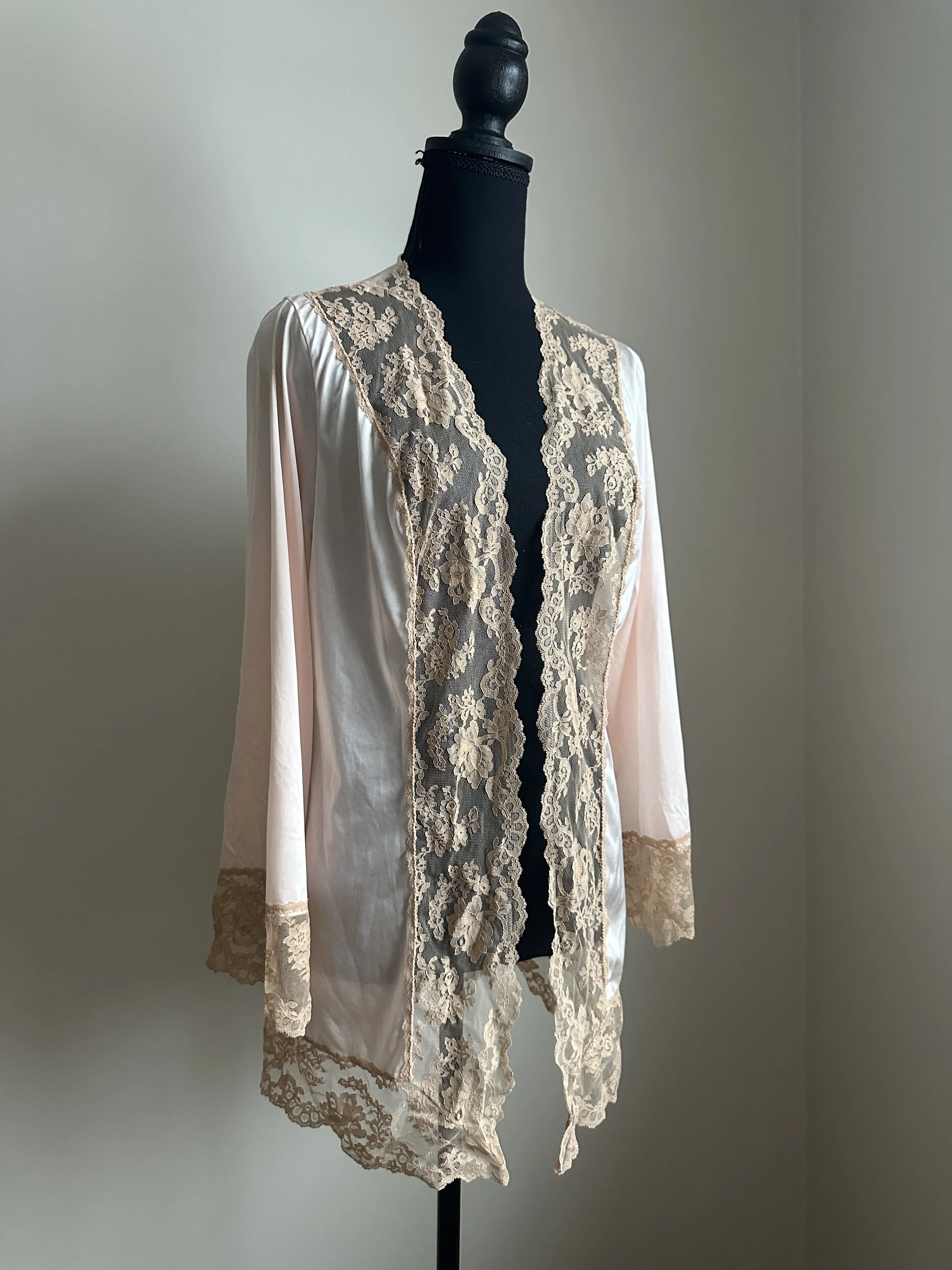 Lace Trim Robe