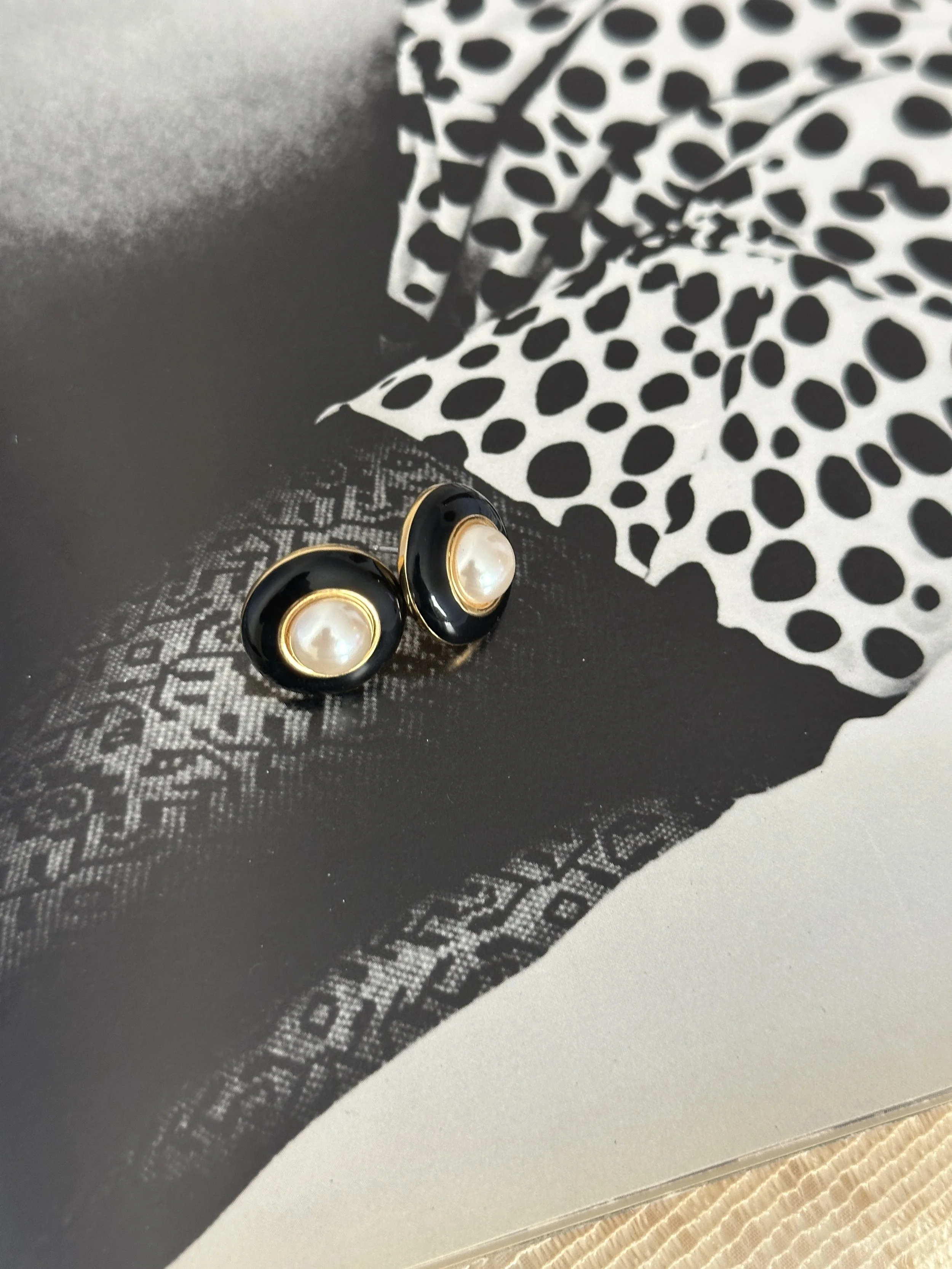 80s Faux Pearl Earrings