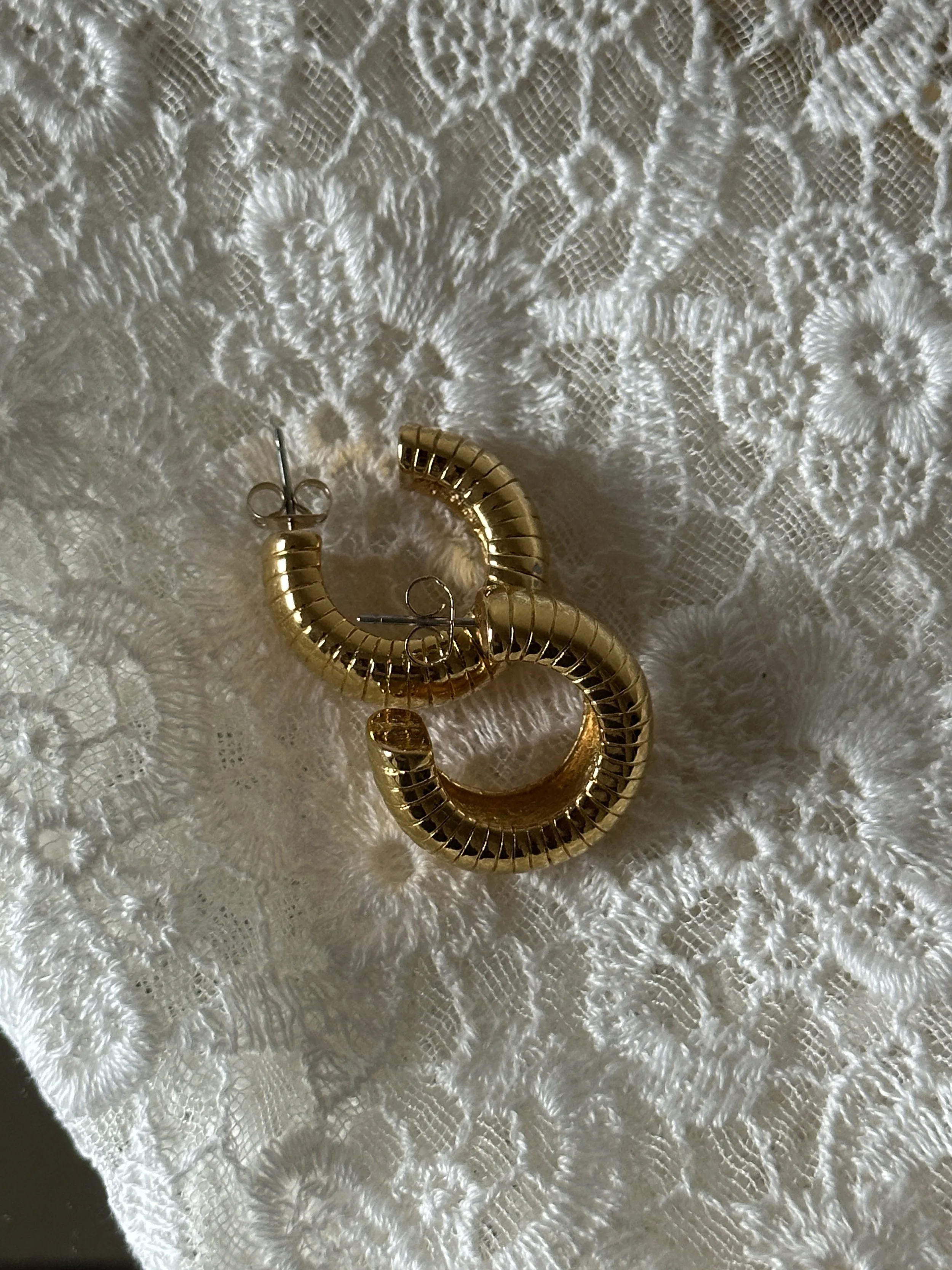 Chunky Gold Hoops