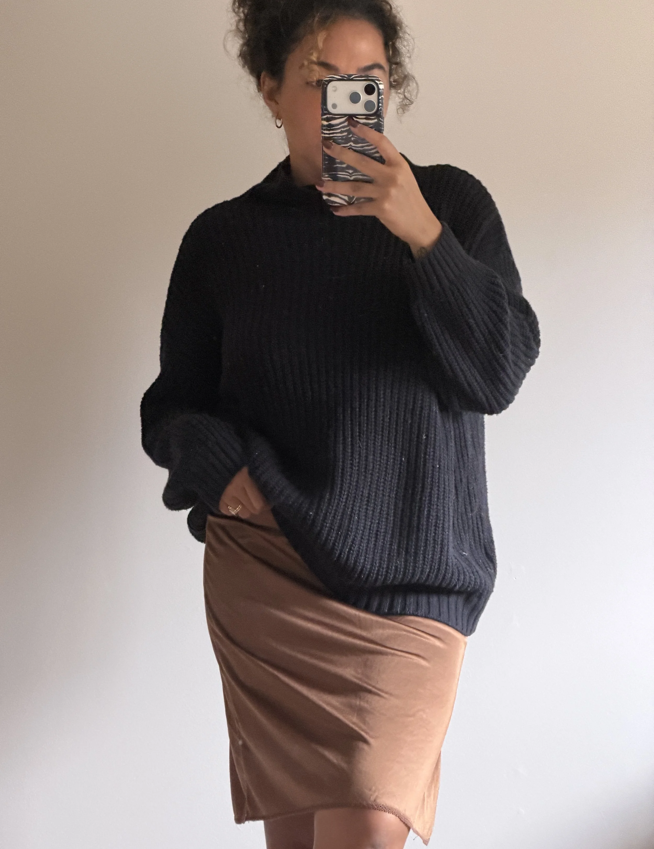 Brown Slip Skirt
