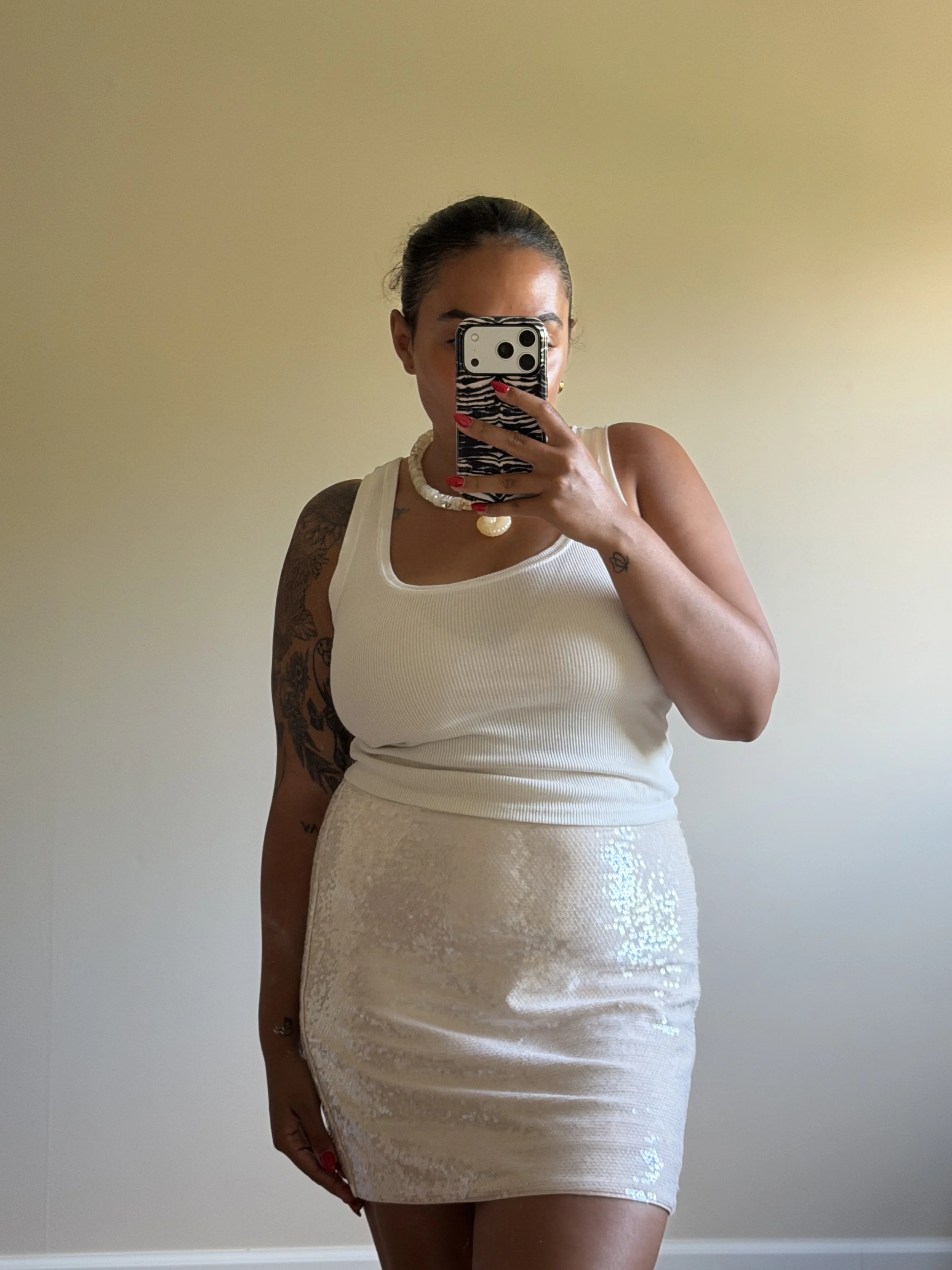 Sequin Mini Skirt