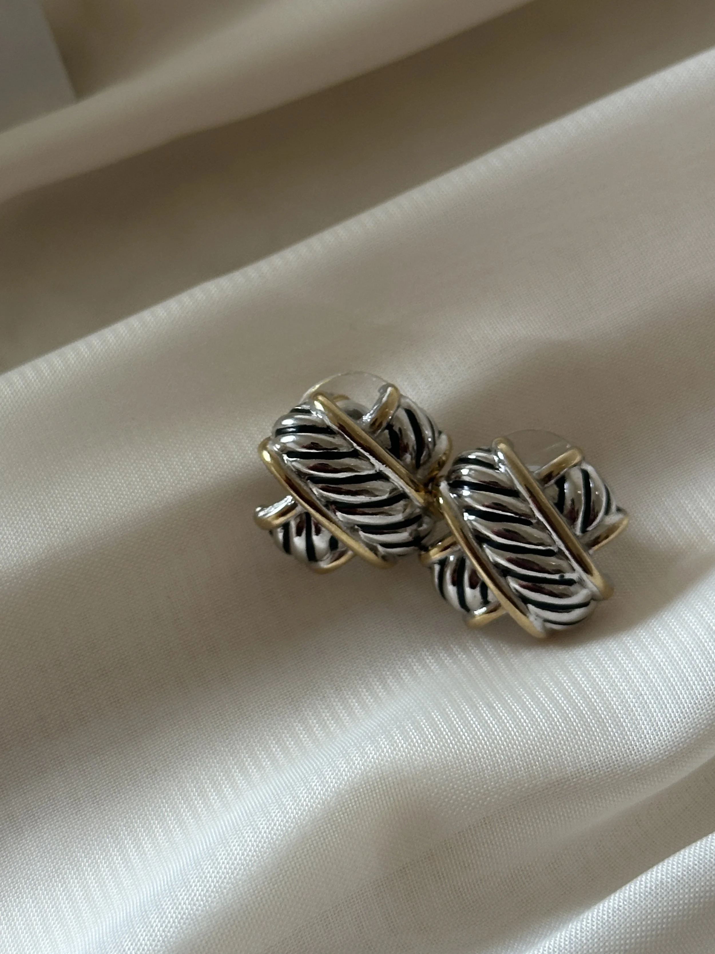 two tone x earrings .JPG