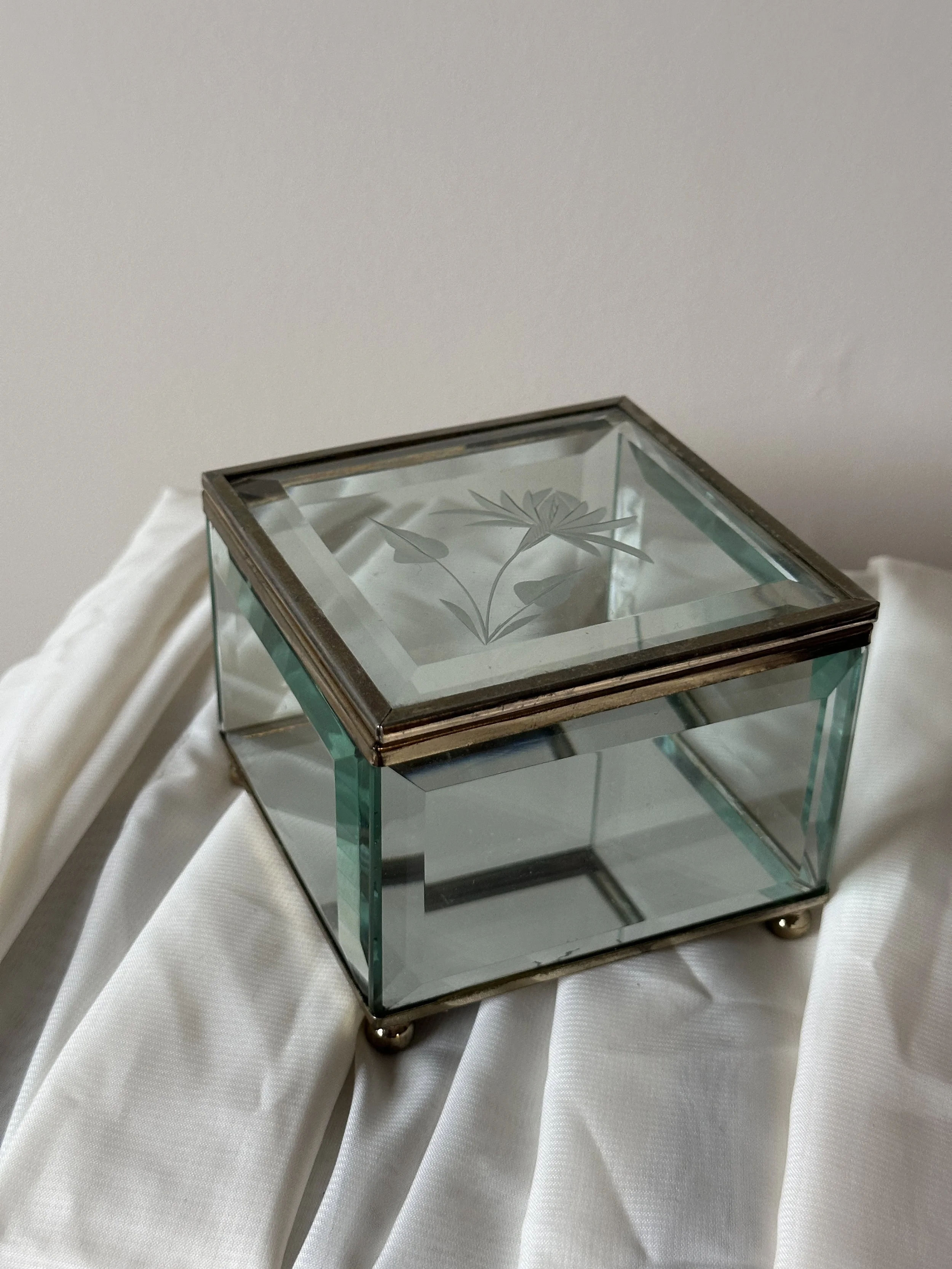 Glass Jewelry Box