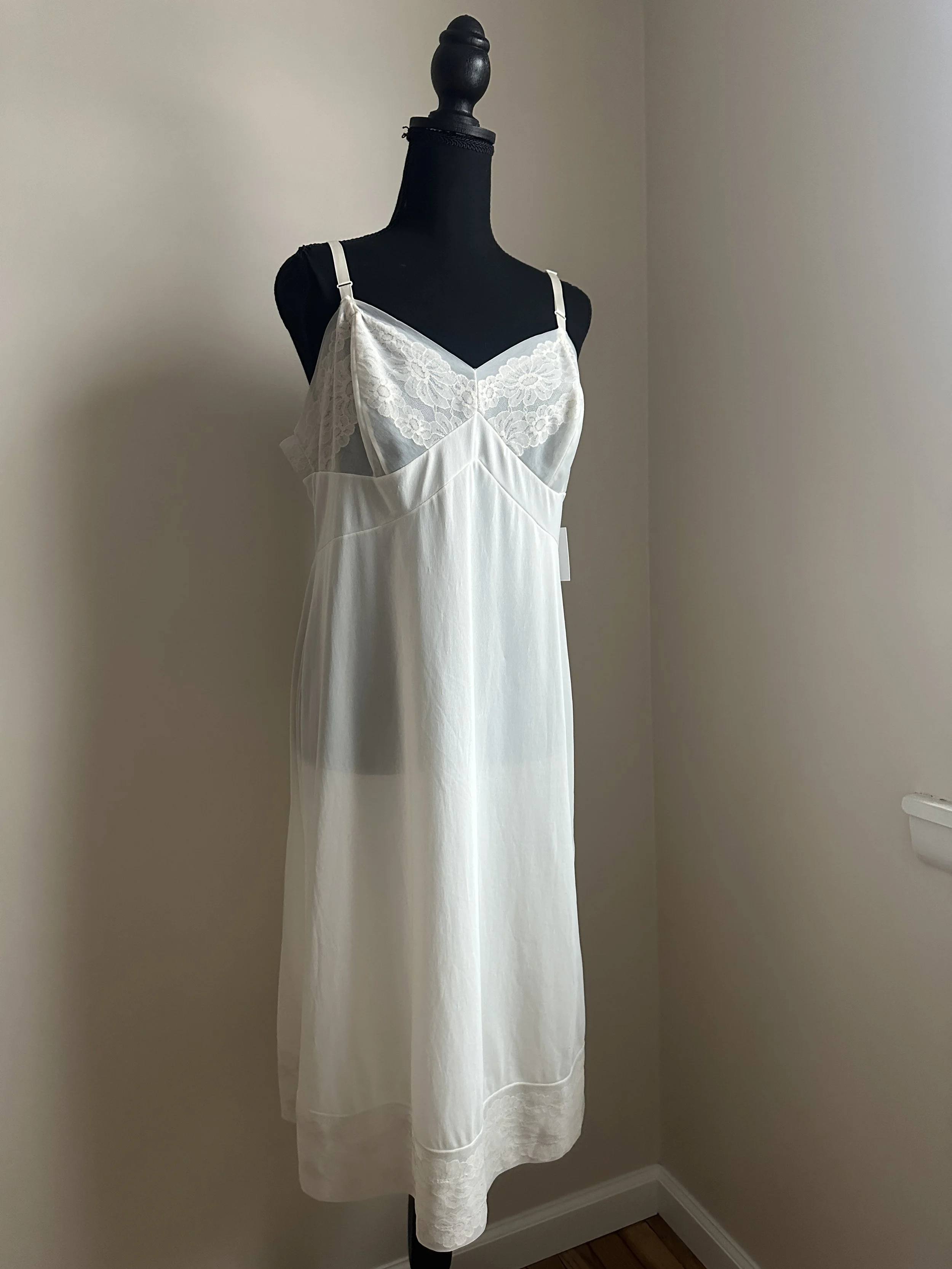 Ivory Floral Slip Dress