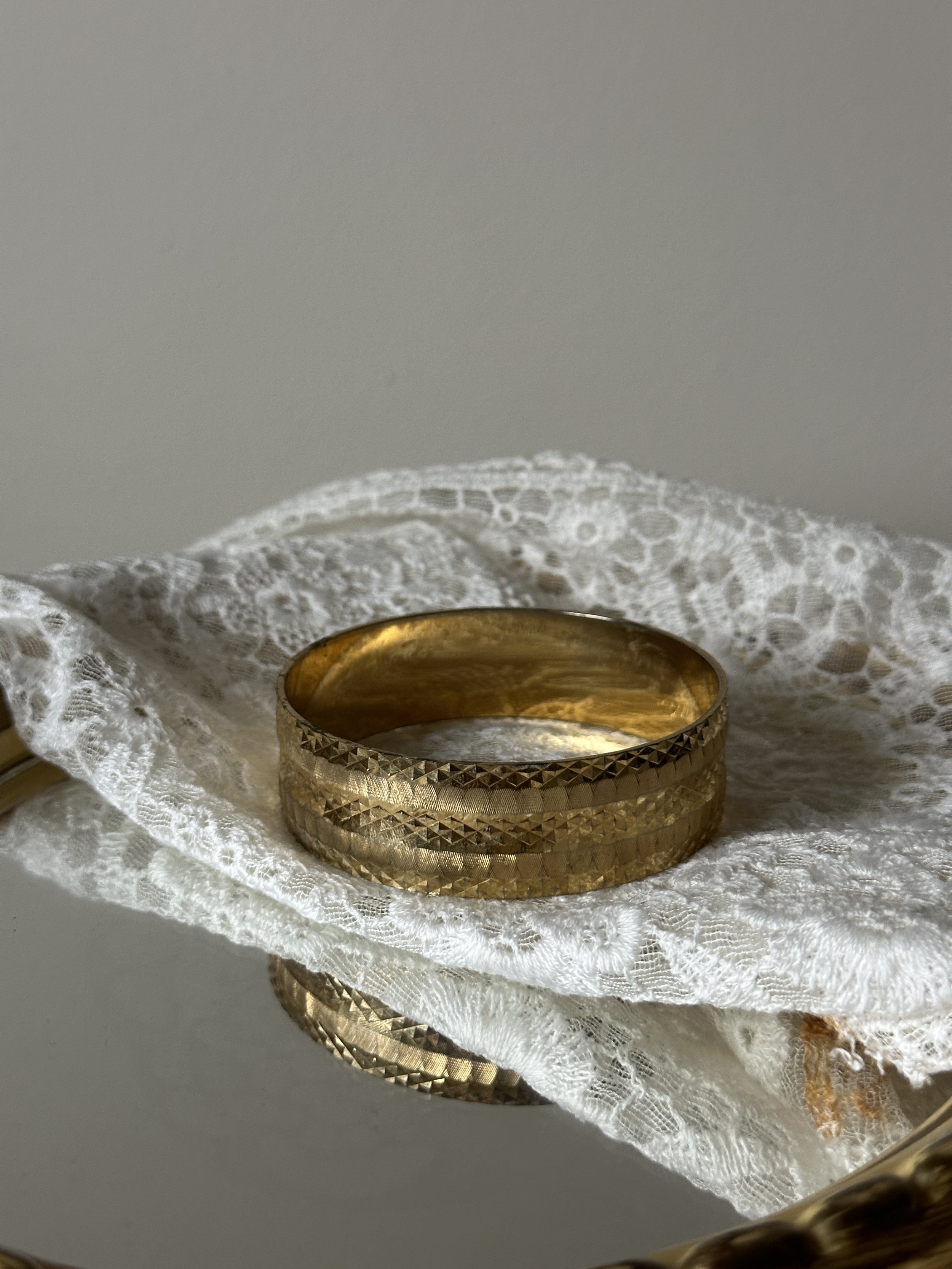 Gold Textured Bangle