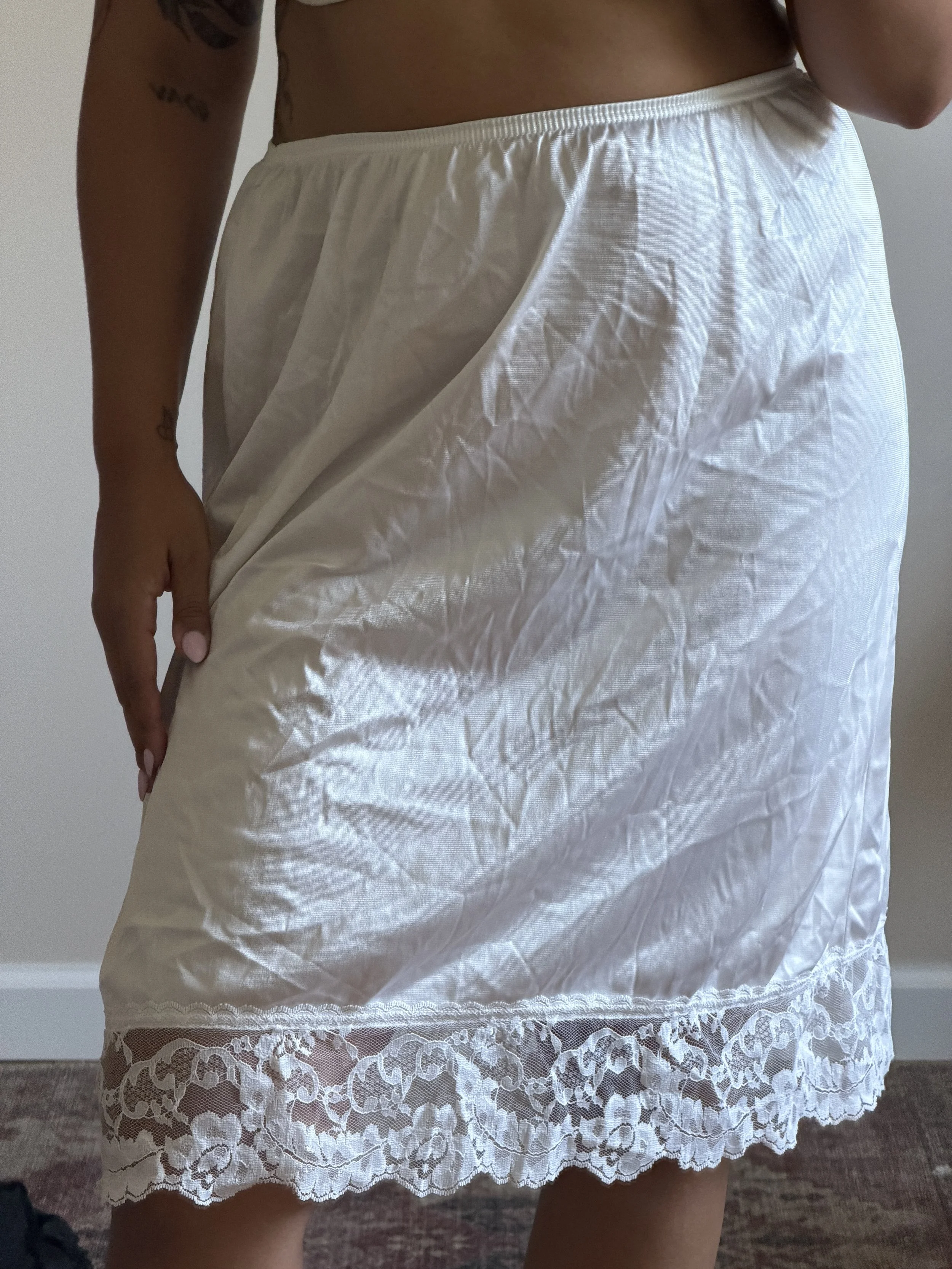 White Slip Skirt