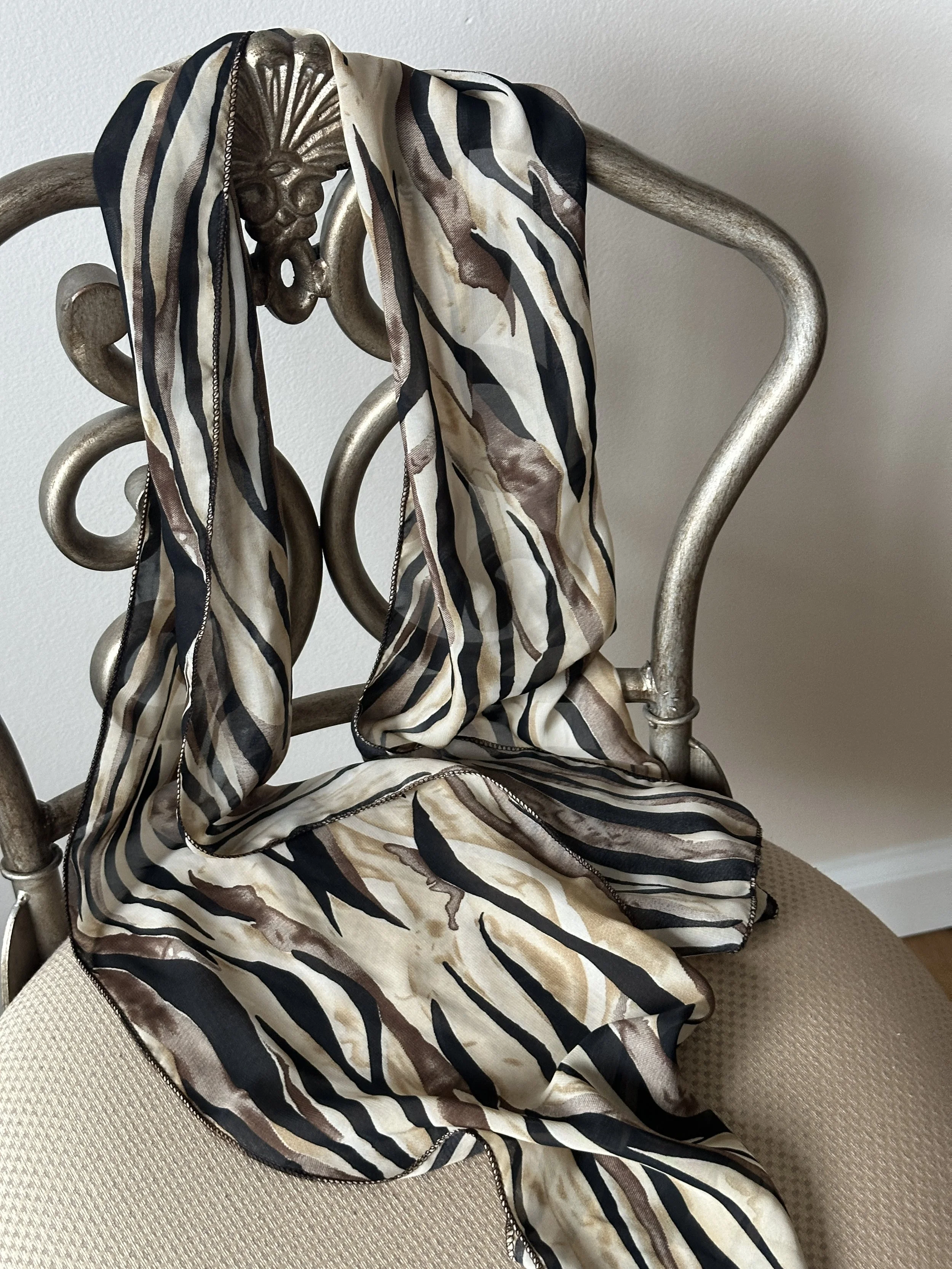 Zebra Print Scarf