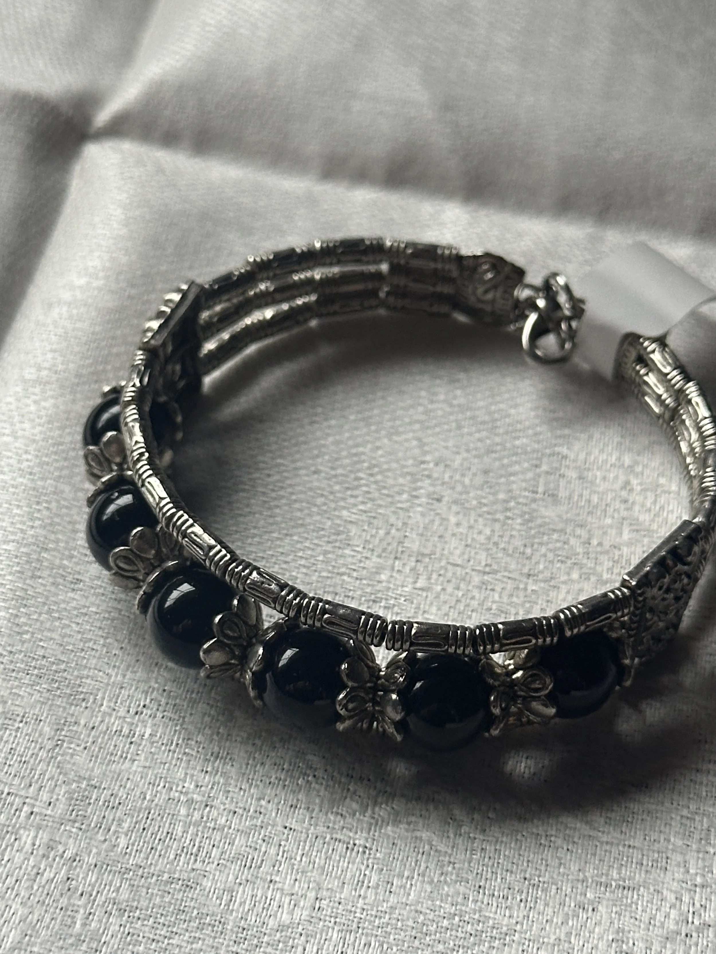 Black and Silver Bracelet