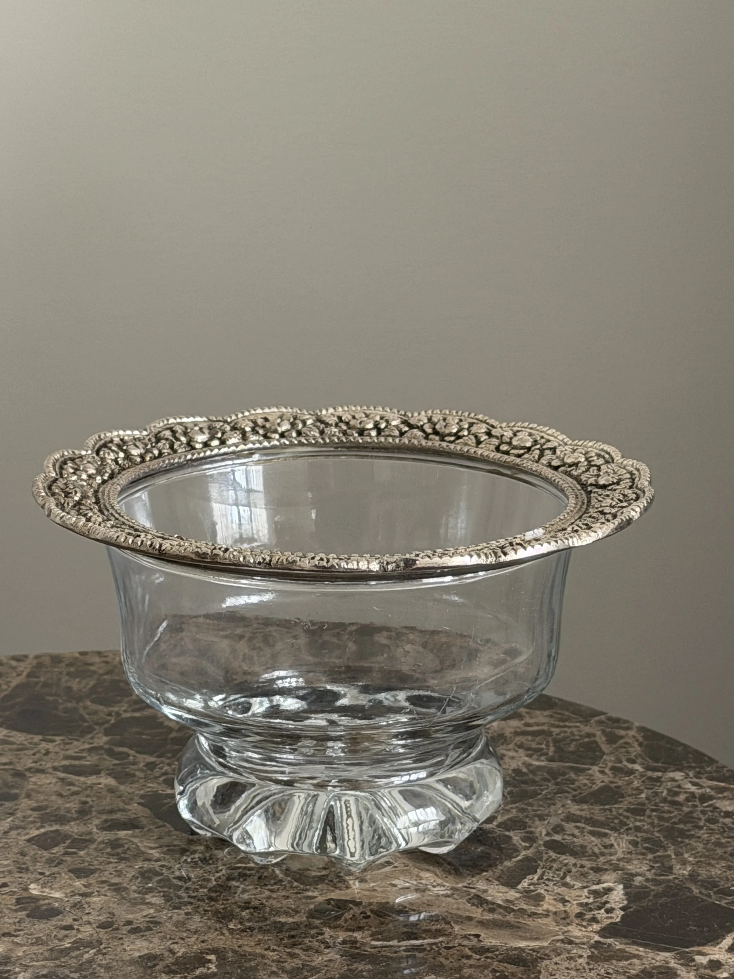 Embossed Floral Dish