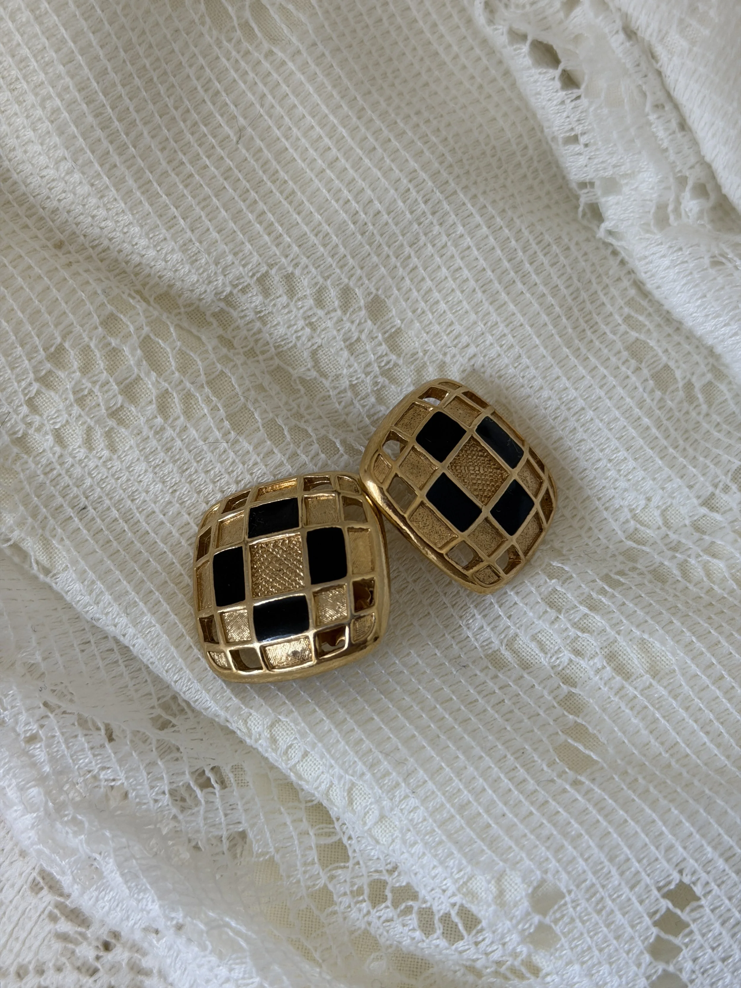80s Sqaure Earrings