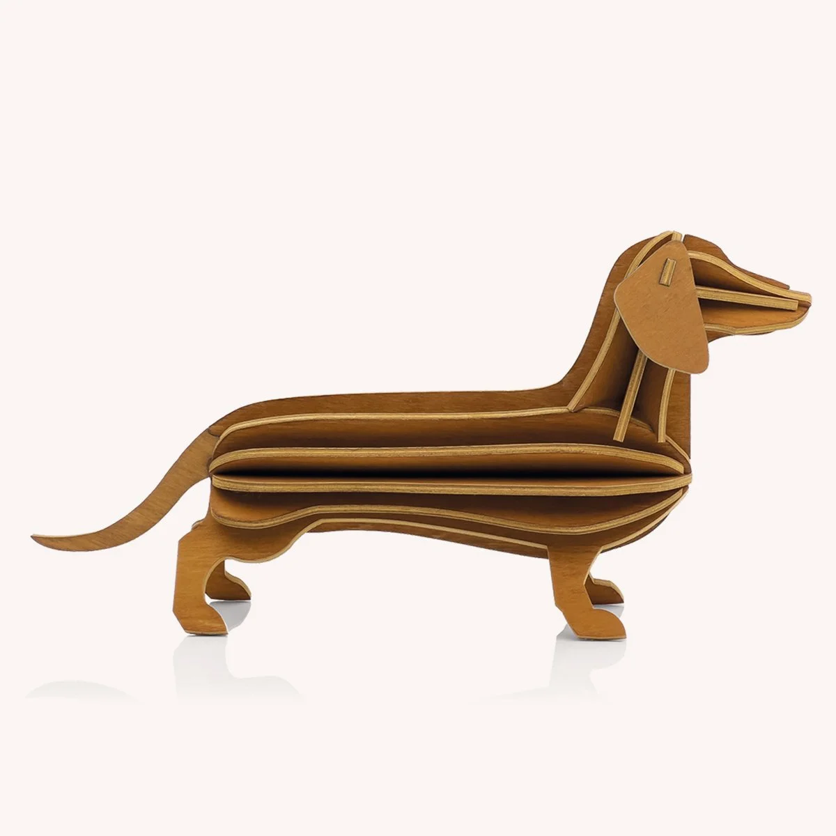 TECKEL EN BOIS - 31CM - DACHSHUND lovi